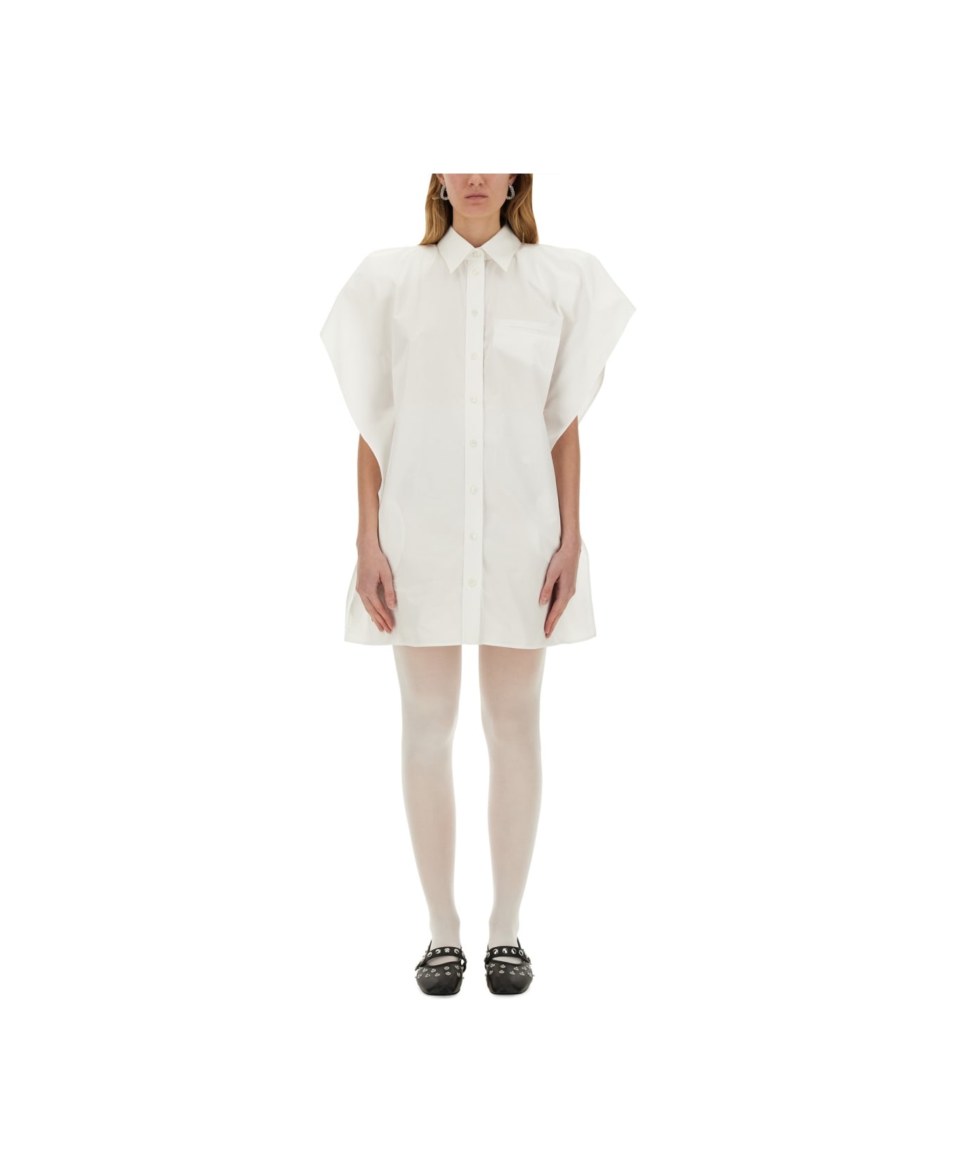 Stella McCartney Poplin Dress - WHITE