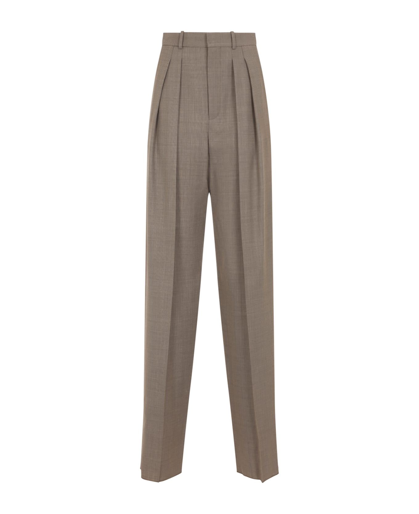Saint Laurent Tailored Pants - Taupe Beige