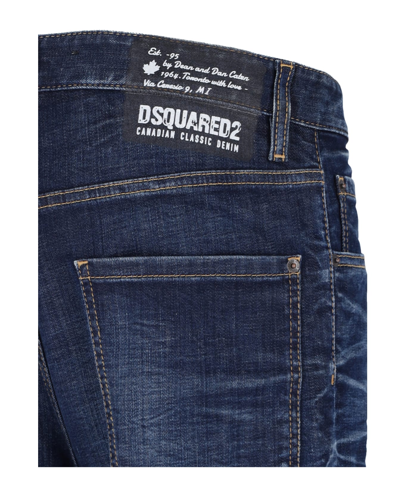Dsquared2 'dark Pressed Wash 242' Jeans - Blue