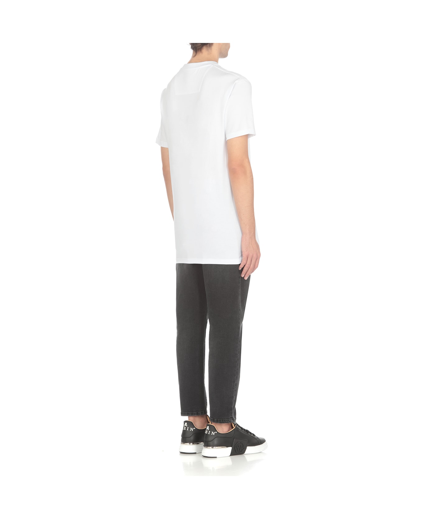 Philipp Plein Round Neck Ss T-shirt - Bianco