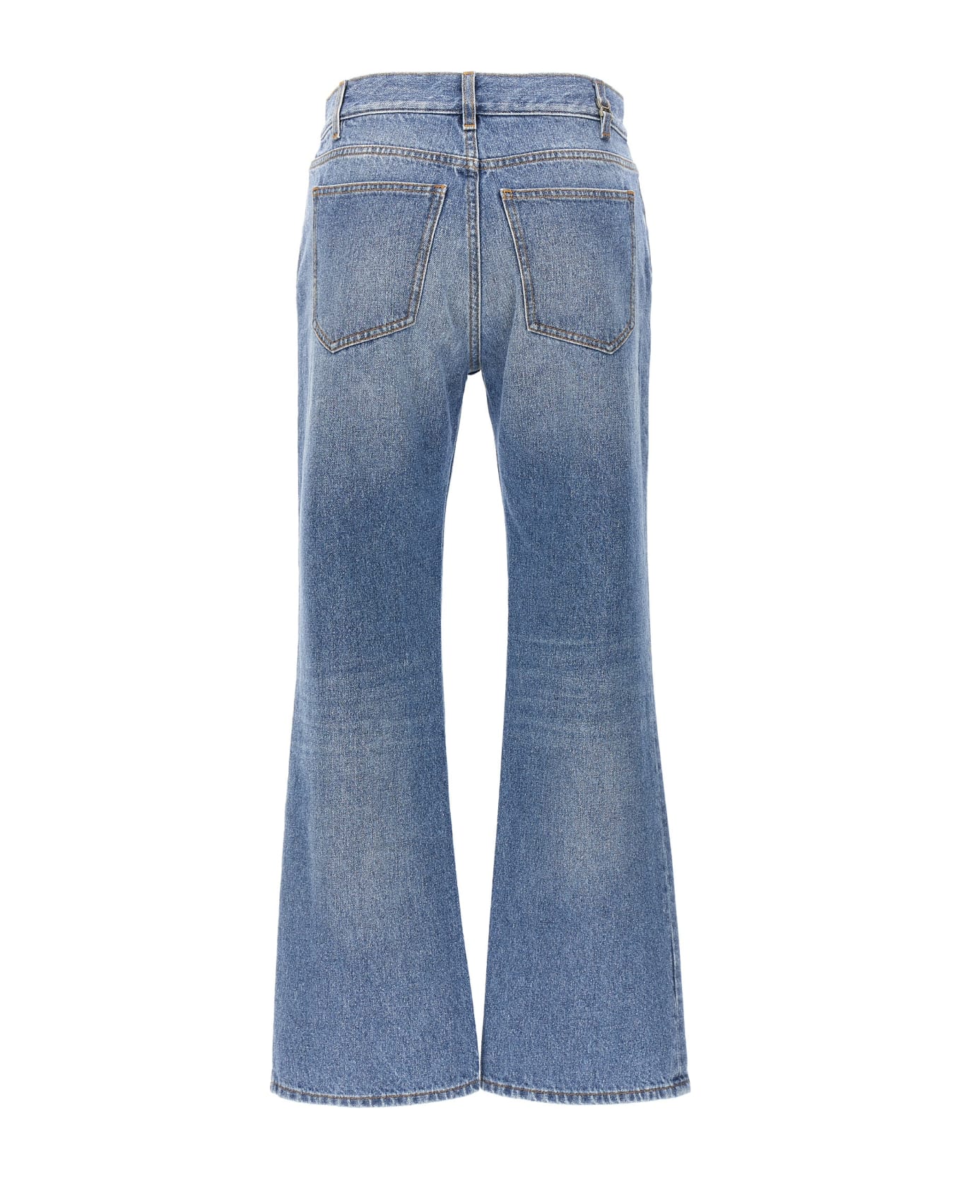 Chloé Denim Cropped Cut Jeans - Light Blue デニム