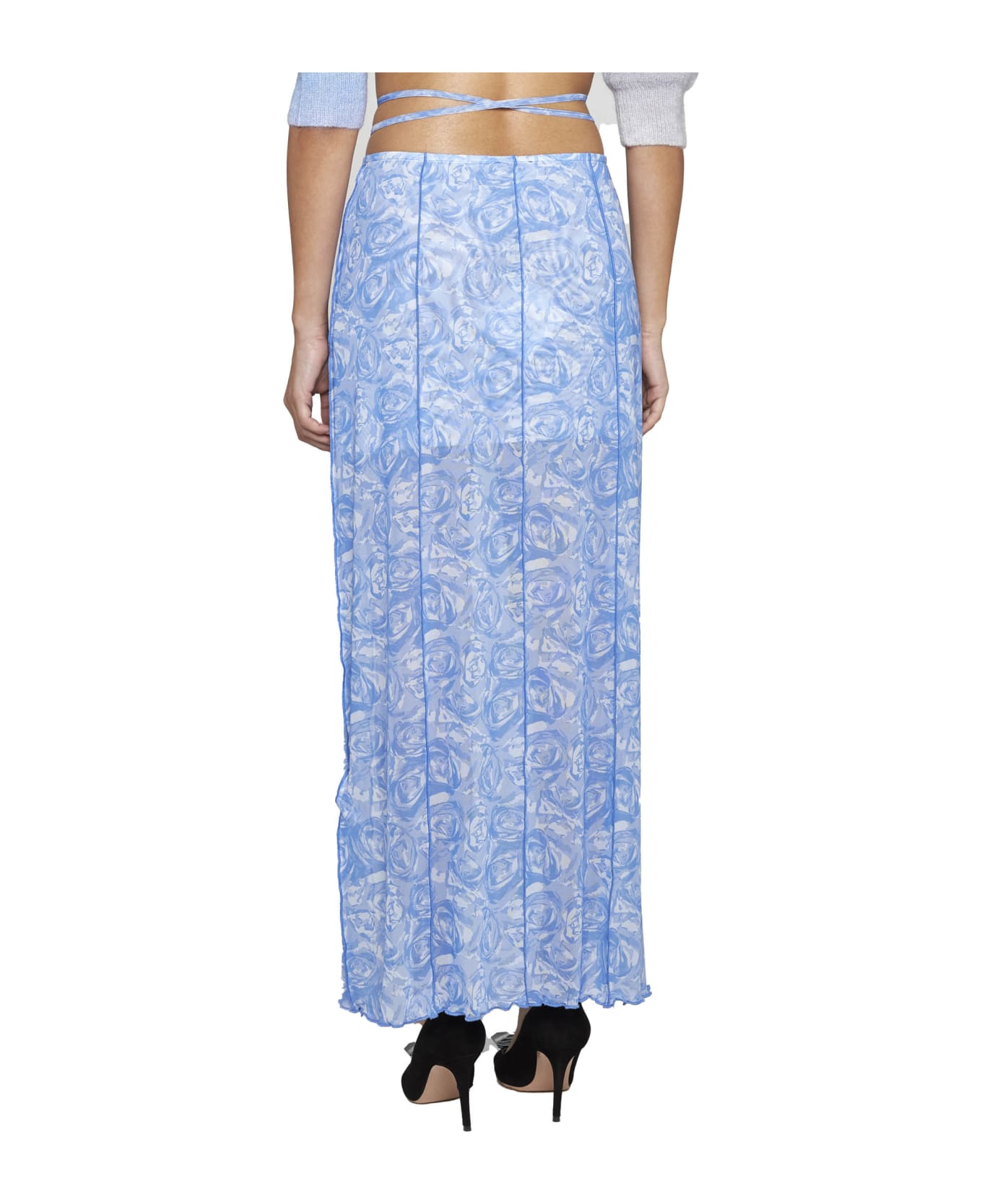Baum und Pferdgarten Skirt - Blue rose スカート