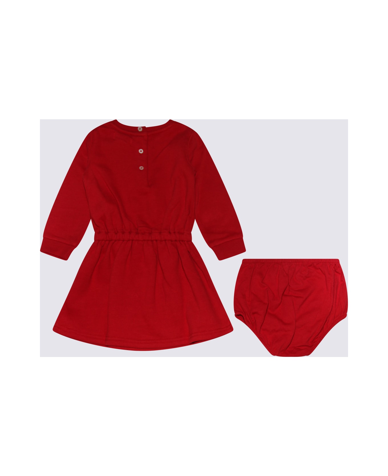 Polo Ralph Lauren Red Cotton Blend Polo Bear Two Pieces Set - Red ボディスーツ＆セットアップ