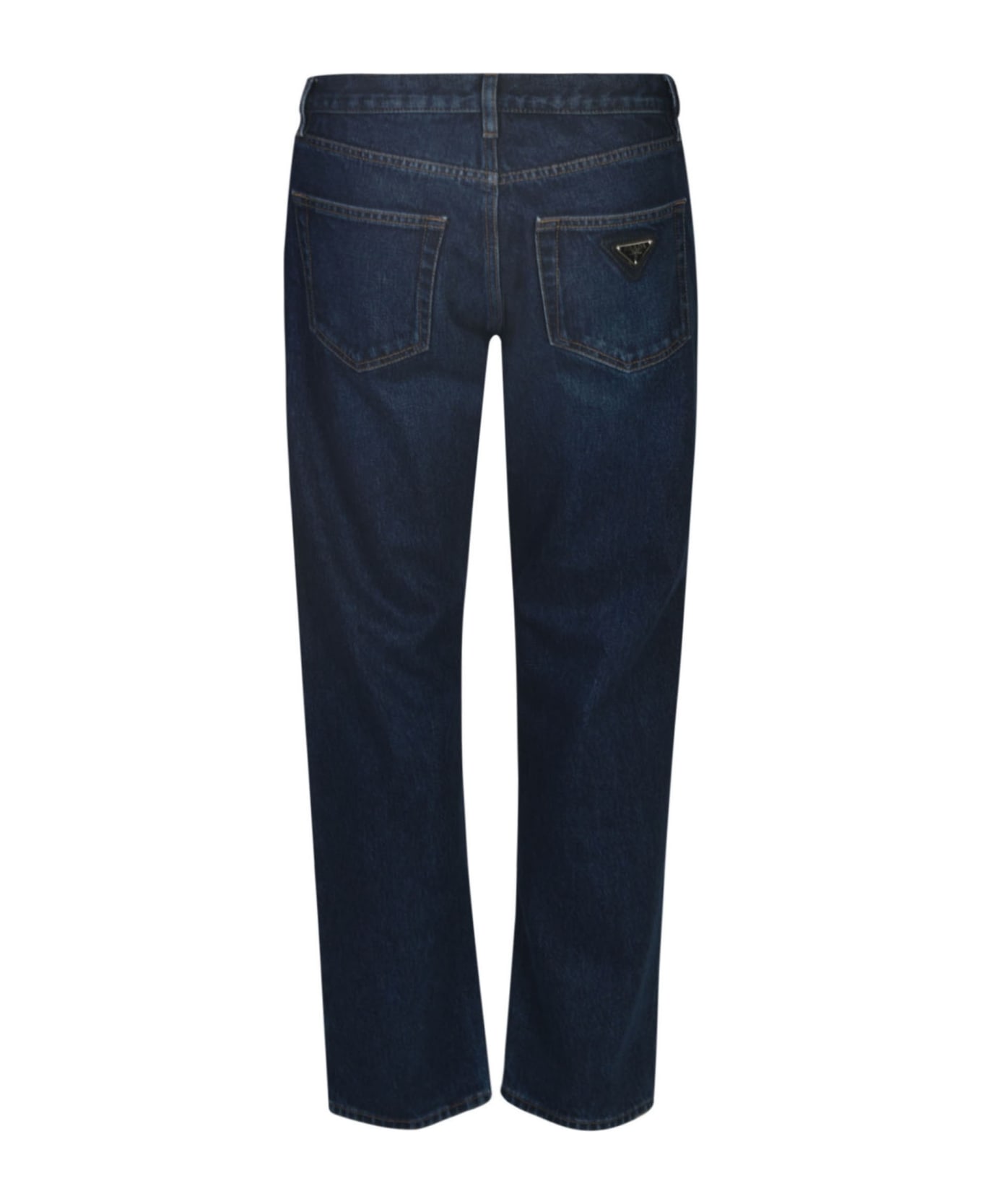 Prada nylon Straight Buttoned Jeans - Blue