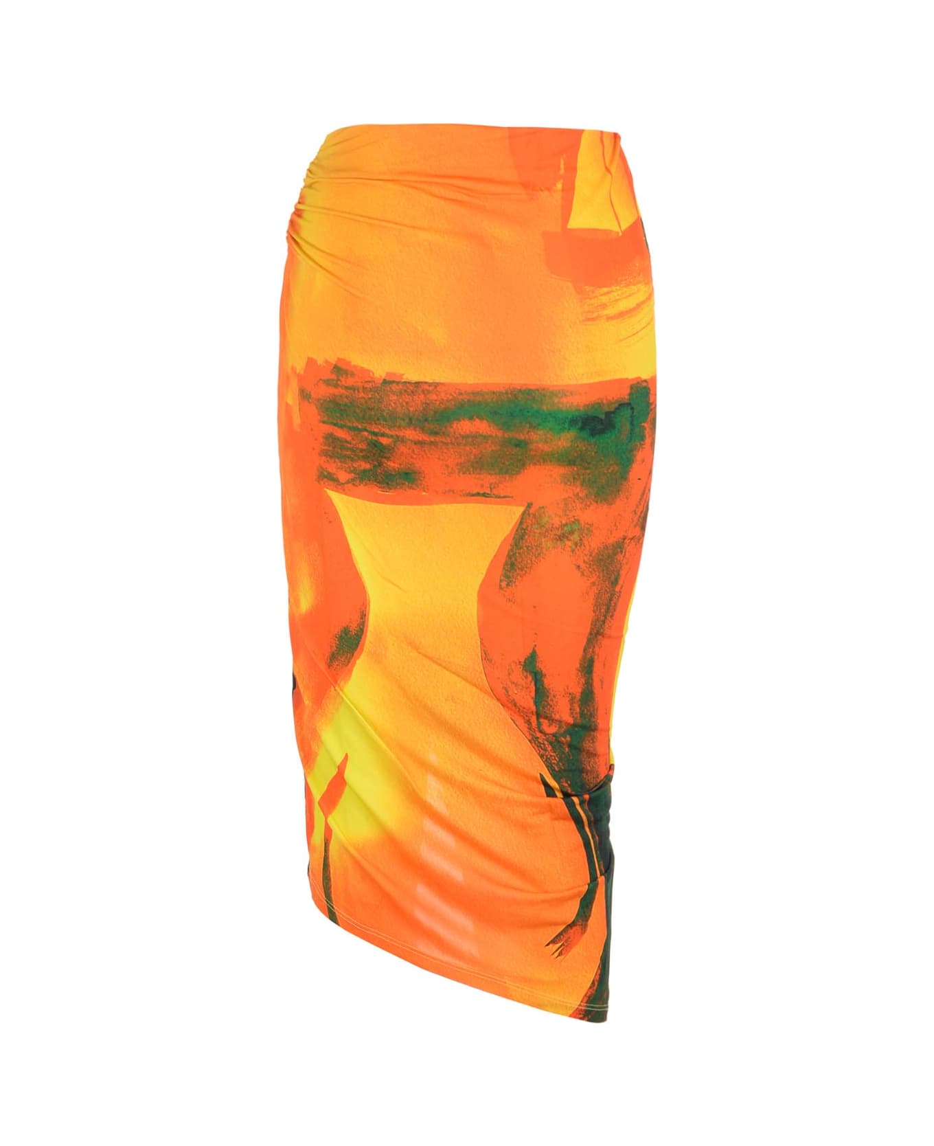 Louisa Ballou Midi Wrap Skirt - MultiColour