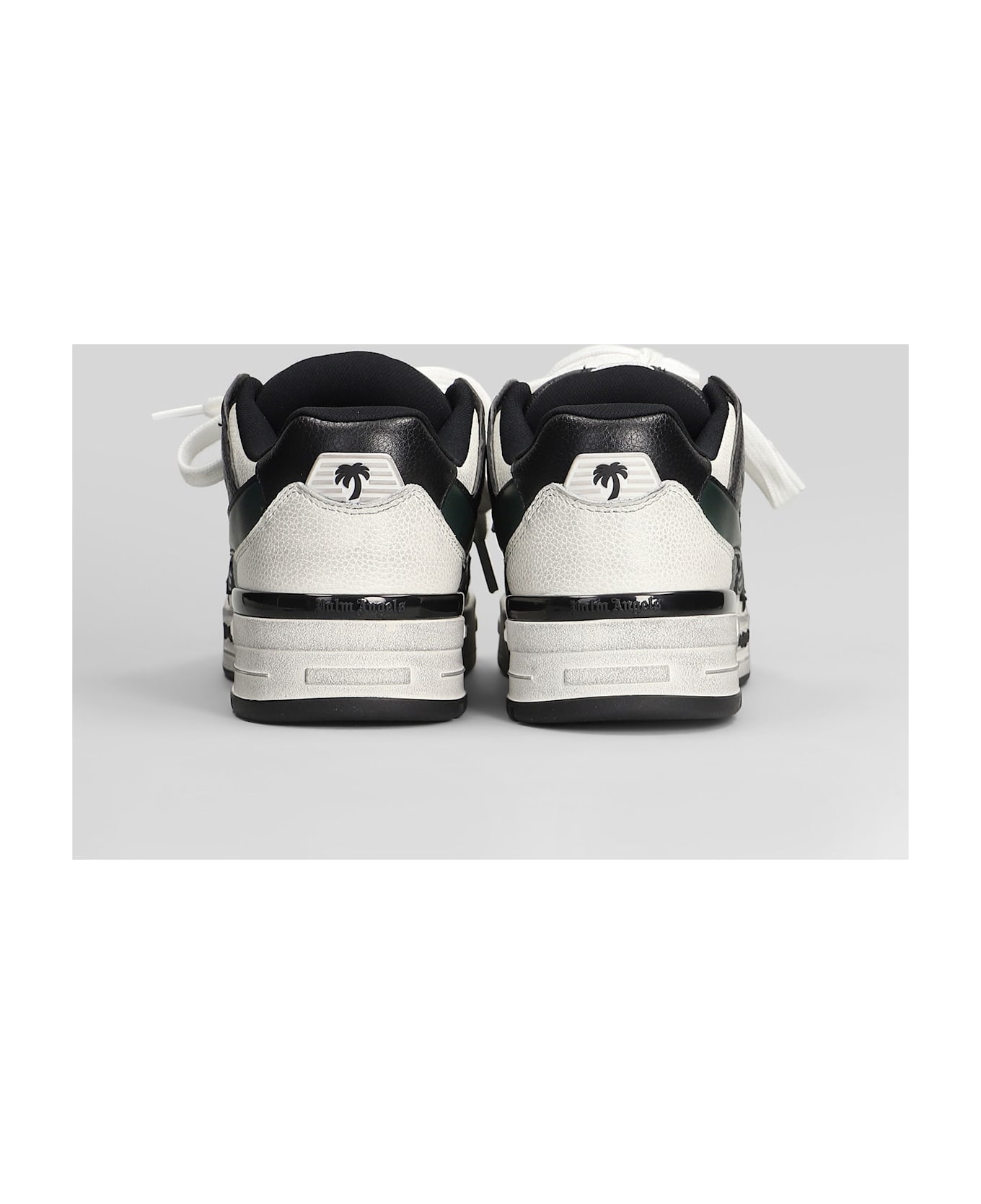 Palm Angels Venice Sneakers In Black Suede And Leather - black