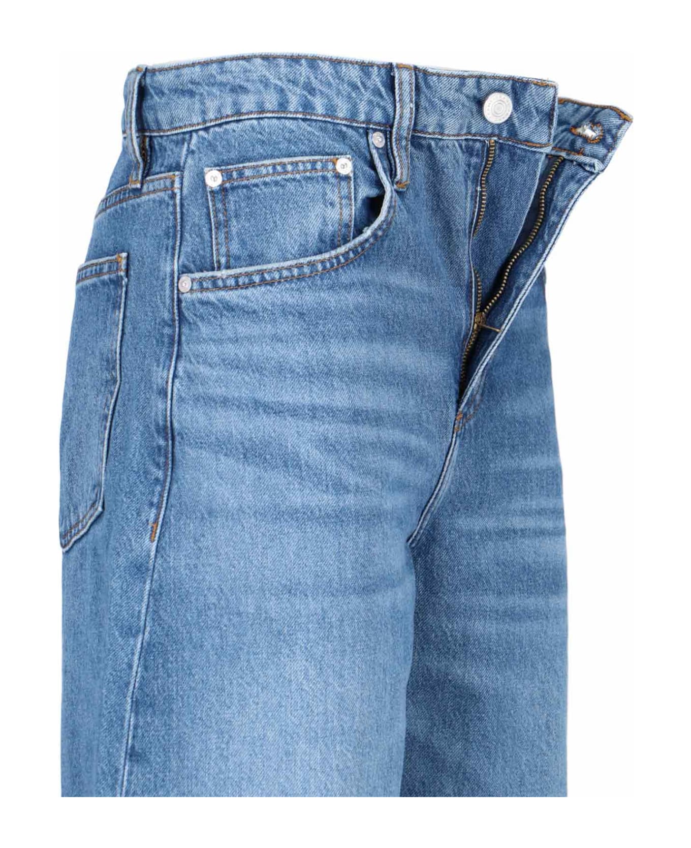 Frame Straight Jeans - Blue