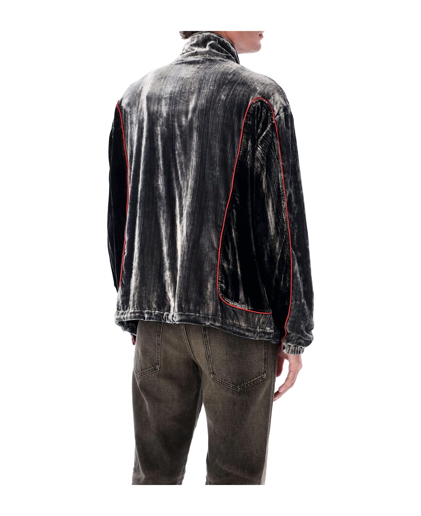 Diesel J-hay Track Jacket - BLACK/RED