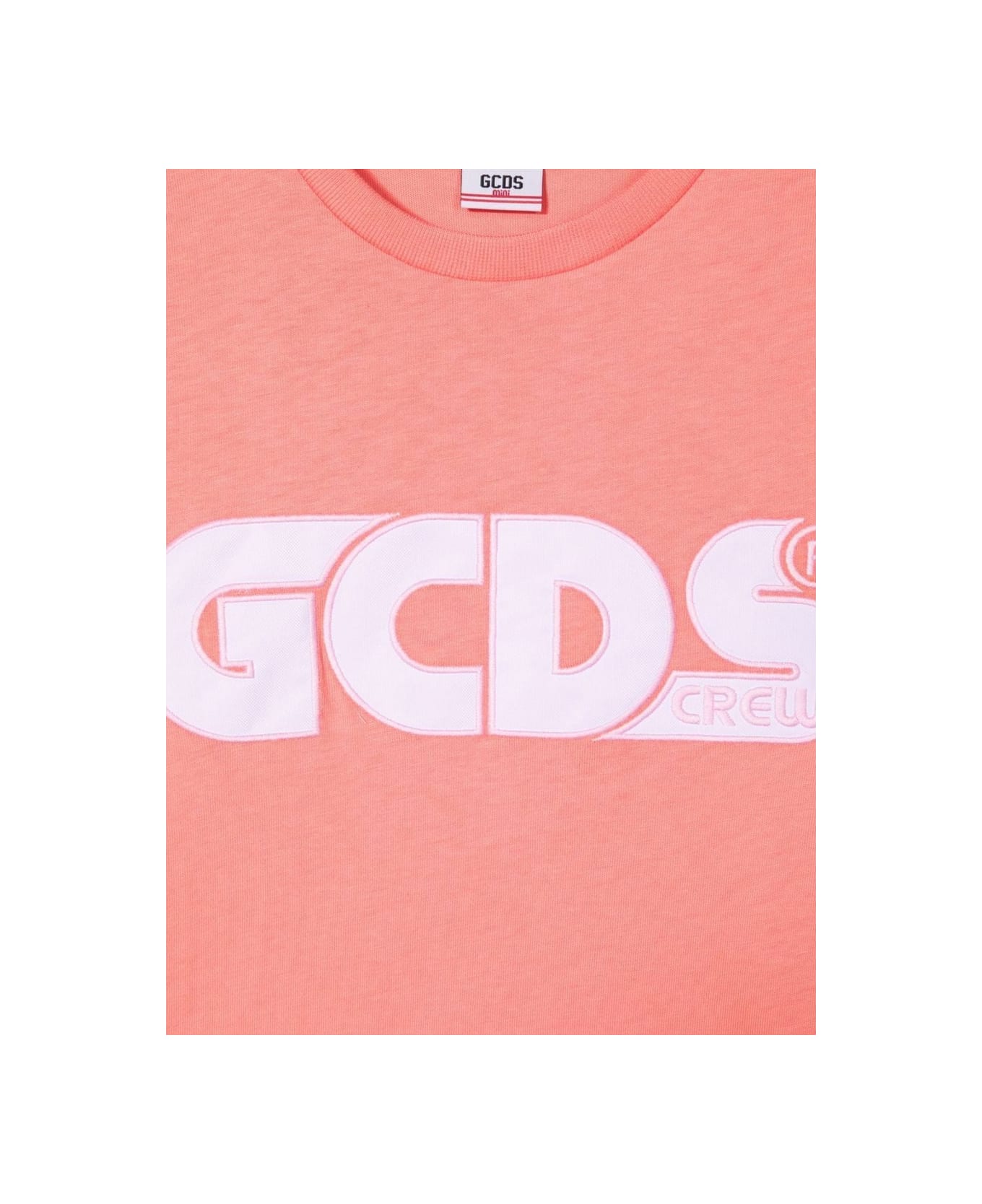 GCDS Oversize Jersey T-shirt Girl - PINK