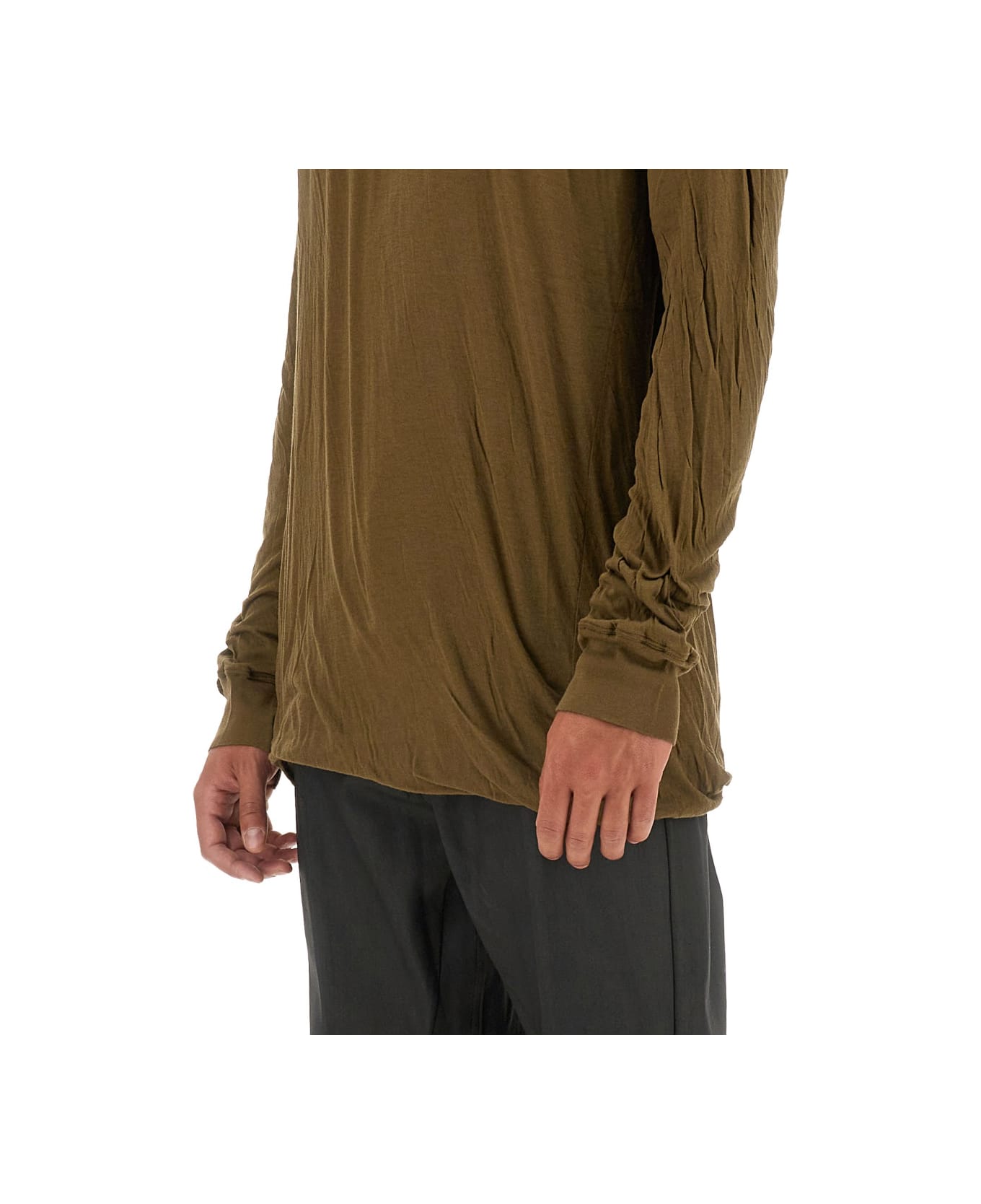 Rick Owens Cotton T-shirt - BROWN