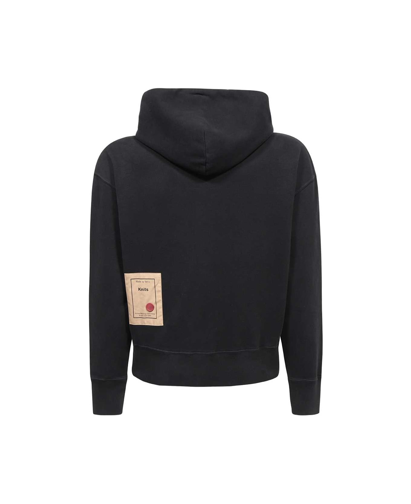 Ten C Cotton Hoodie - black