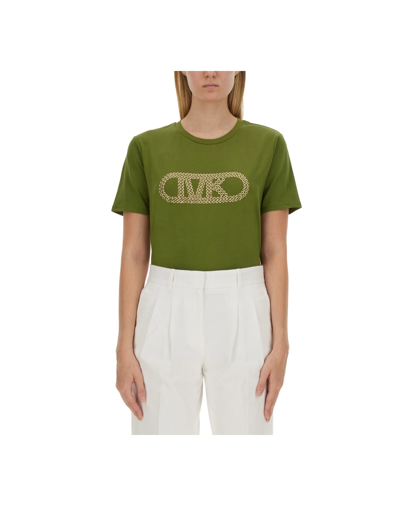 Michael Kors T-shirt With Logo - GREEN