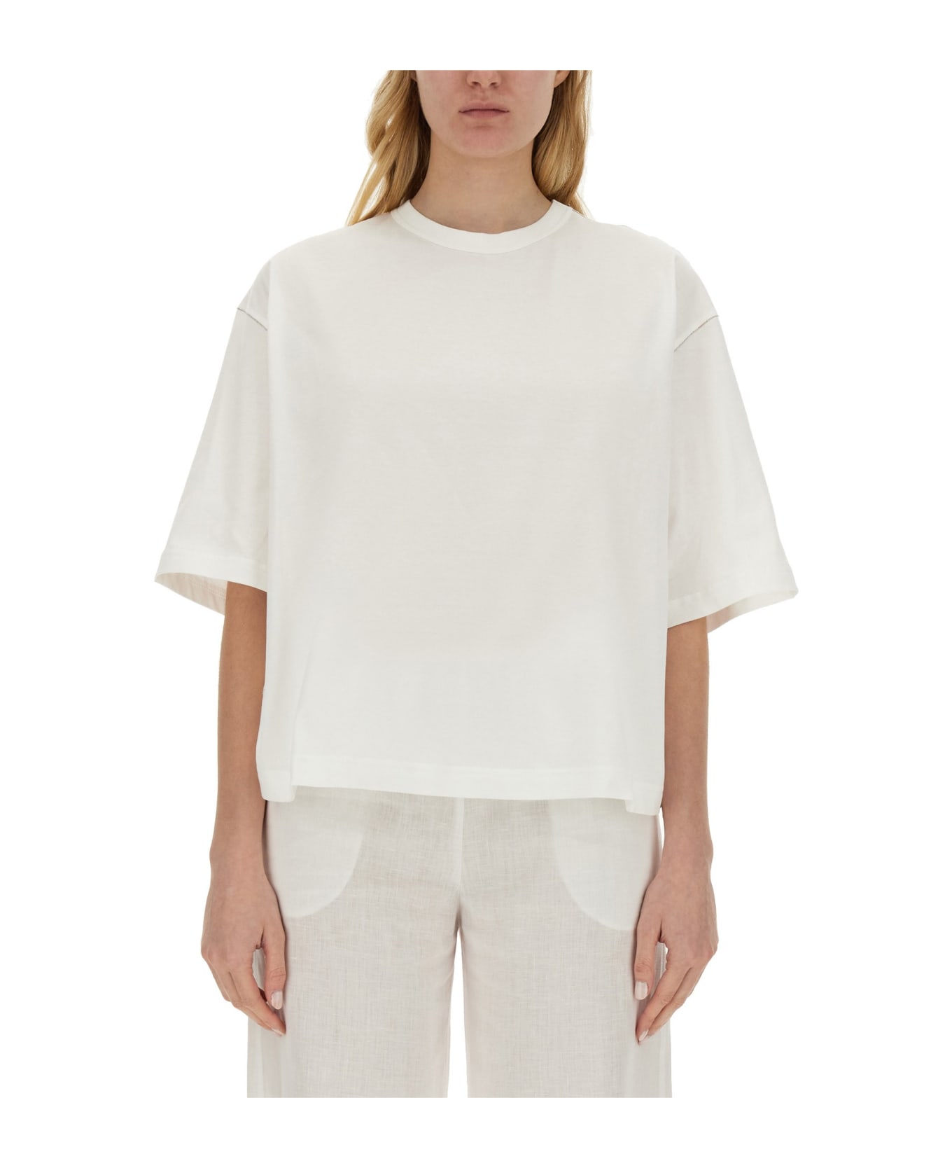 Fabiana Filippi Cotton T-shirt Fabiana Filippi - WHITE