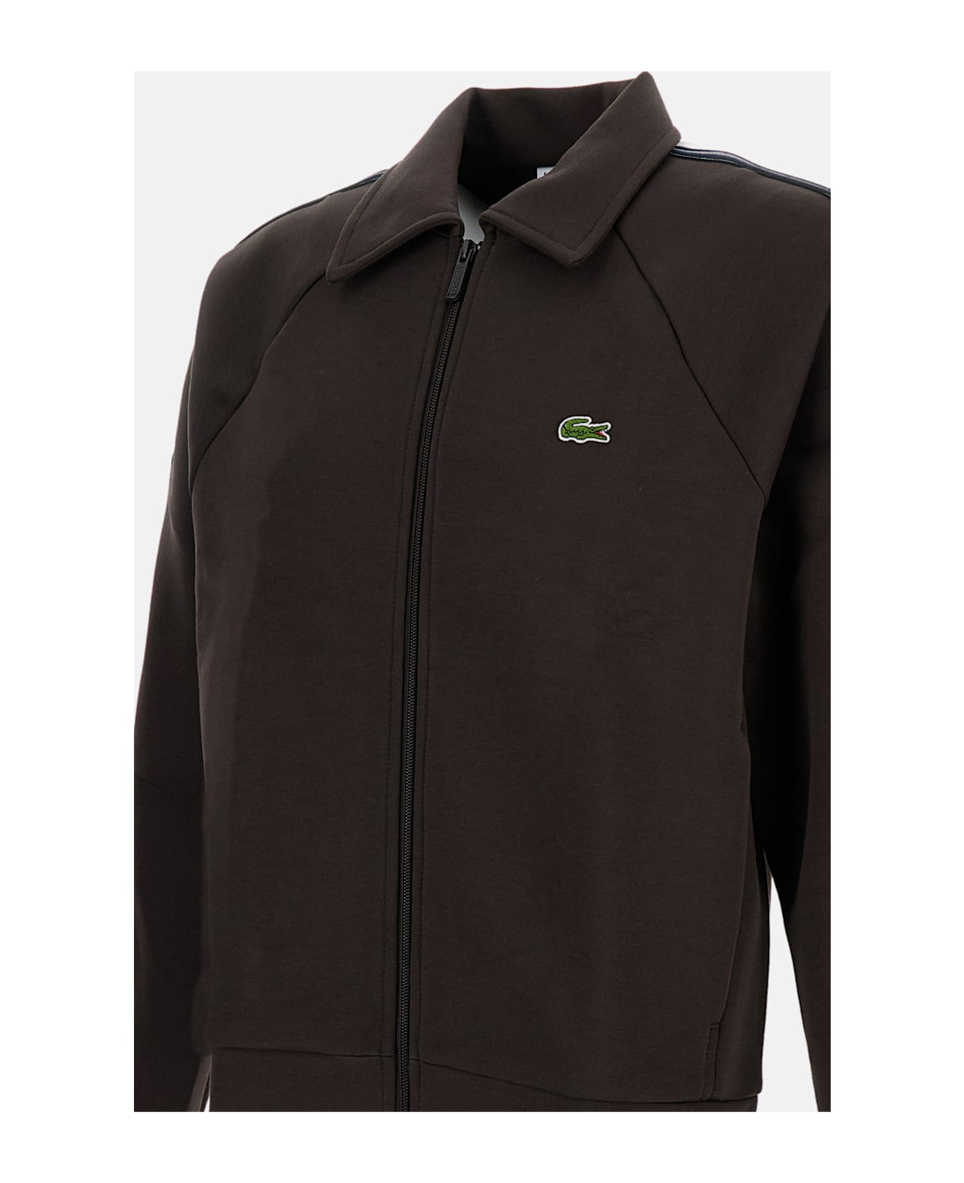 Lacoste Zip-up Sweatshirt - Brown