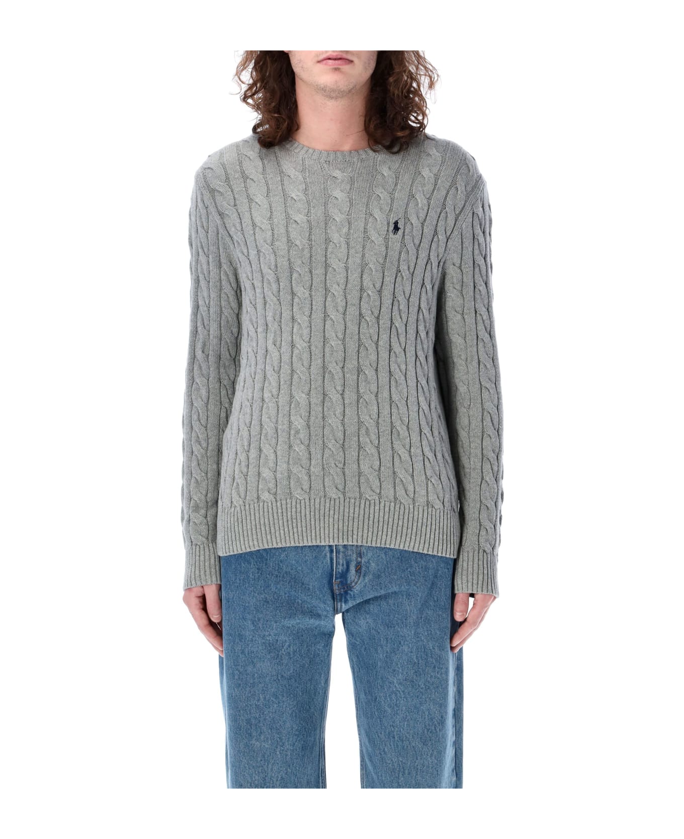 Polo Ralph Lauren Cable Knit Sweater - GREY ニットウェア