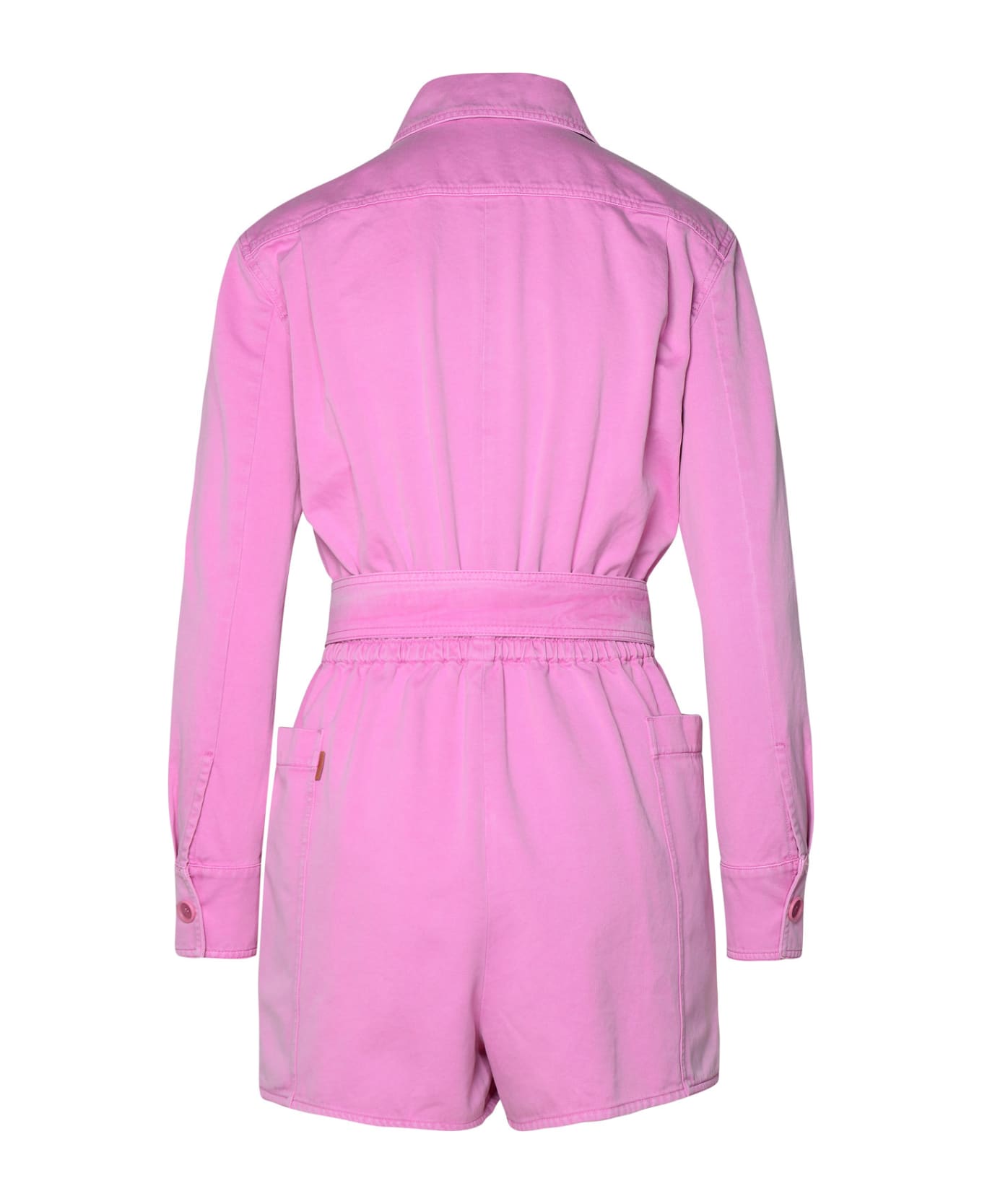 Max Mara Peony Cotton Short Jumpsuit - Pink