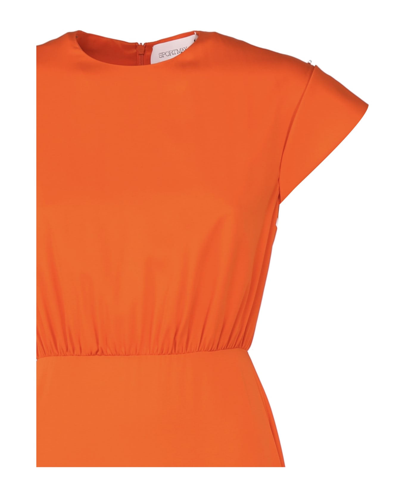 Max Mara Dress With Cap Sleeves - Orange ワンピース＆ドレス