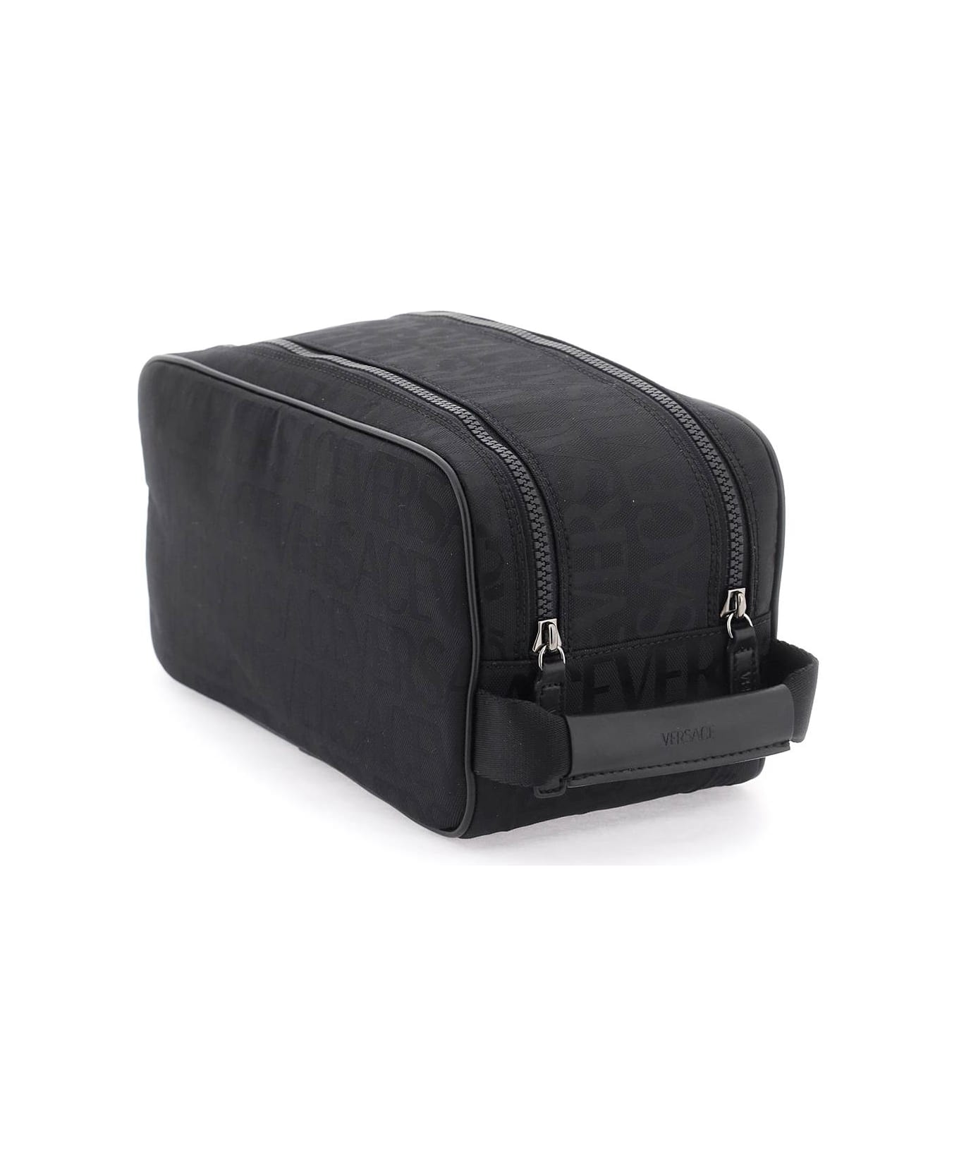 Versace Nylon Wash Bag - black