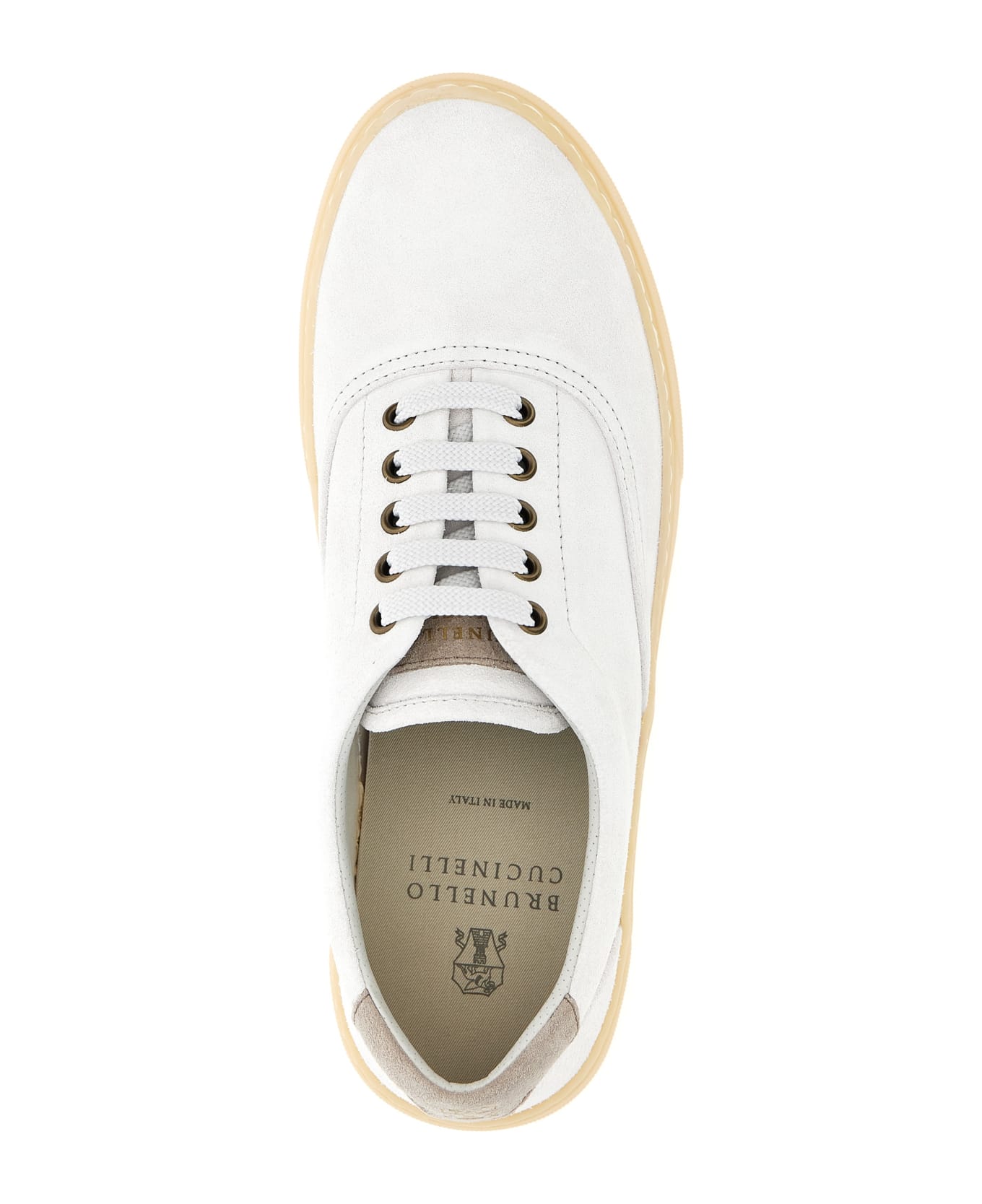 Brunello Cucinelli Leather Sneakers - White