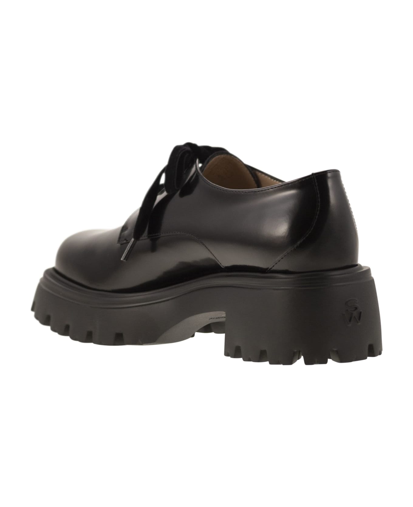 Stuart Weitzman Emerson Derby Black - Black