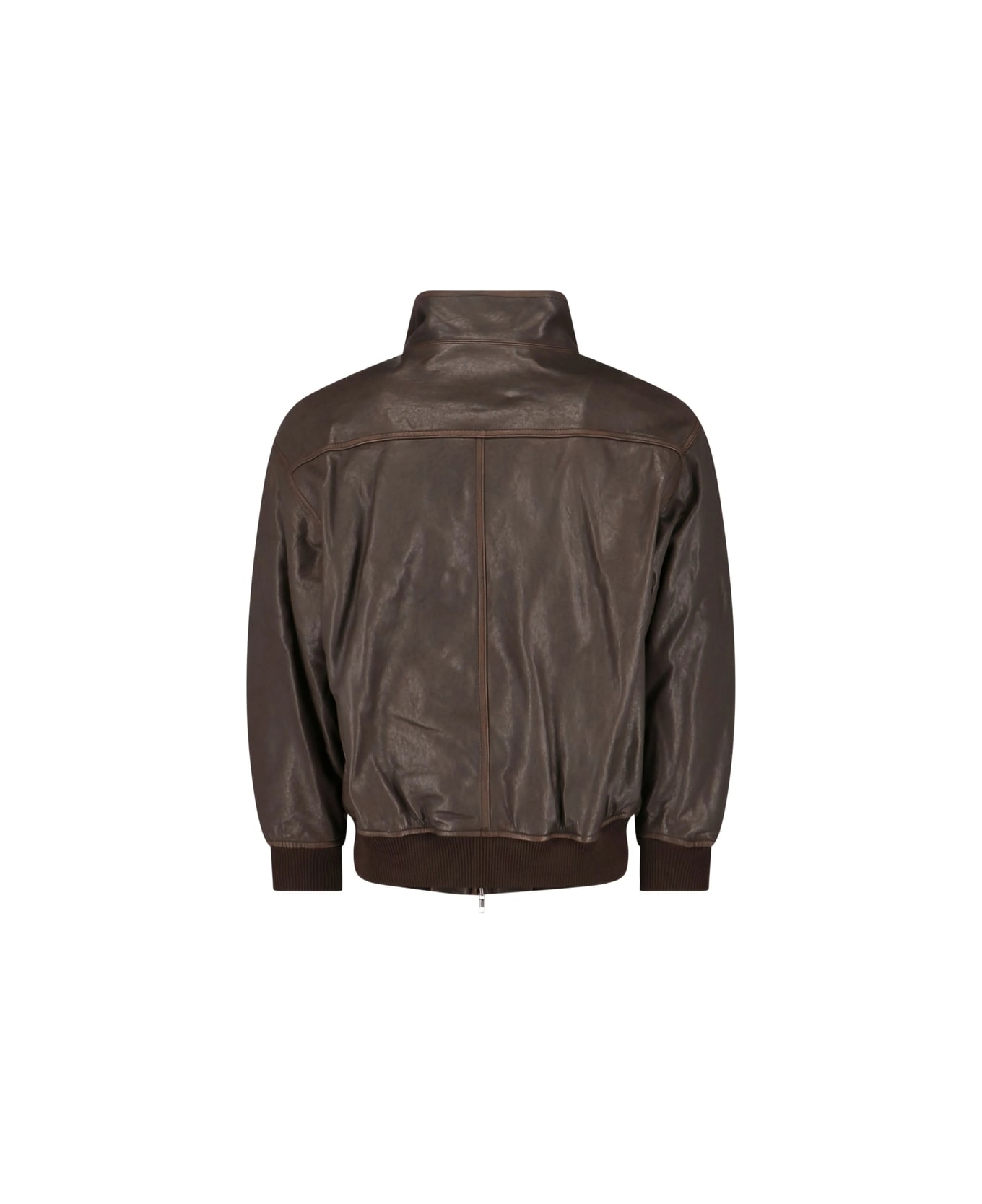 Dunst Leather Outerwear - BROWN
