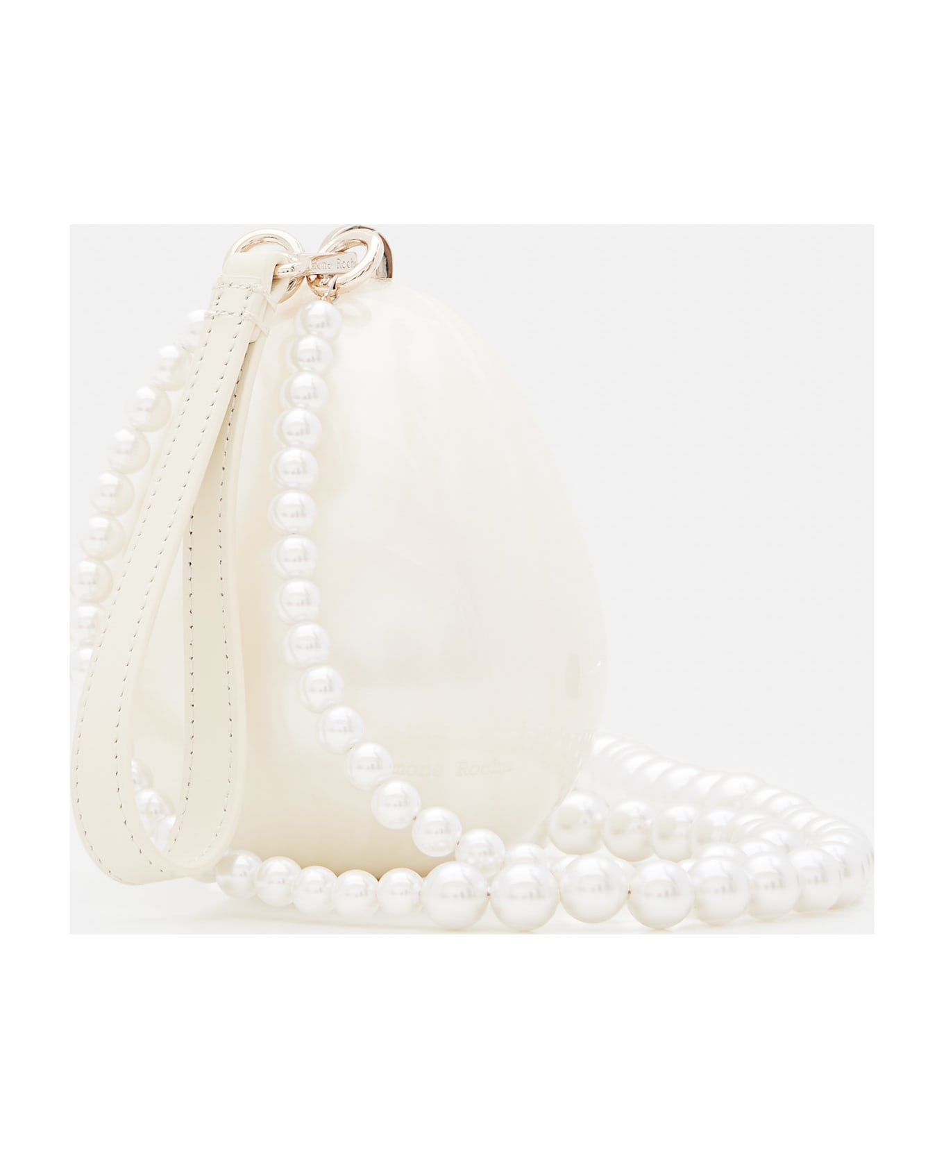 Simone Rocha Pearl Micro Egg Crossbody Bag - WHITE