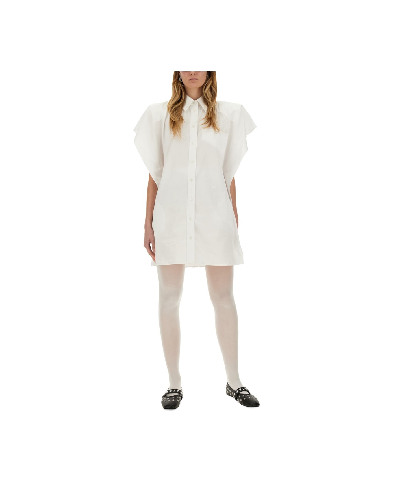 Stella McCartney Poplin Dress - WHITE
