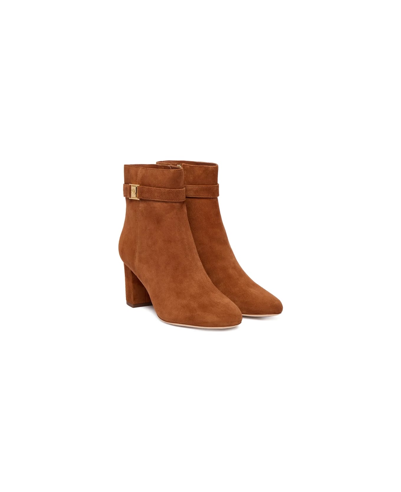 Ralph Lauren Kellie Bt Hl Boots Bootie - Lauren Tan