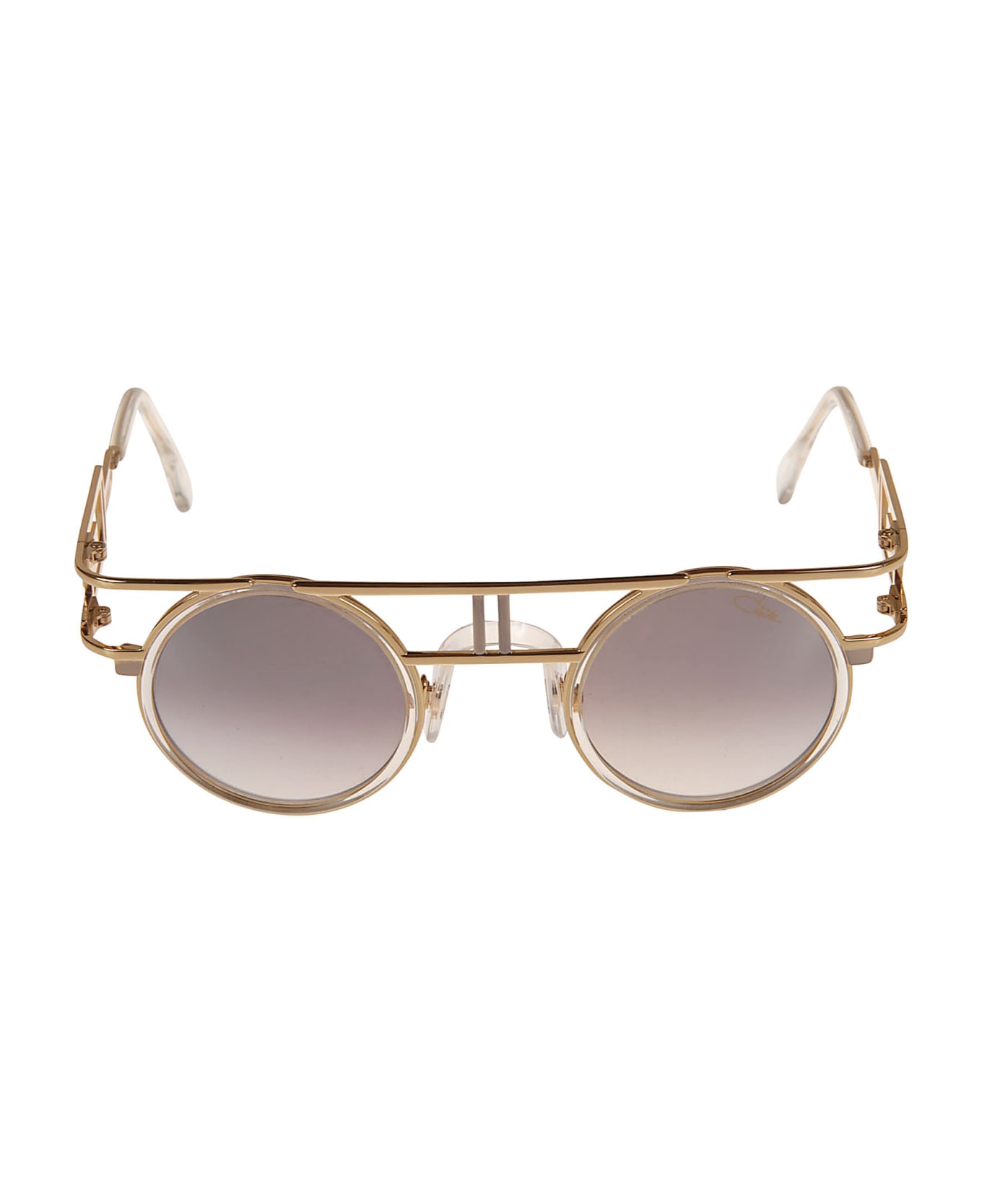 Cazal Round Frame Sunglasses - Gold サングラス