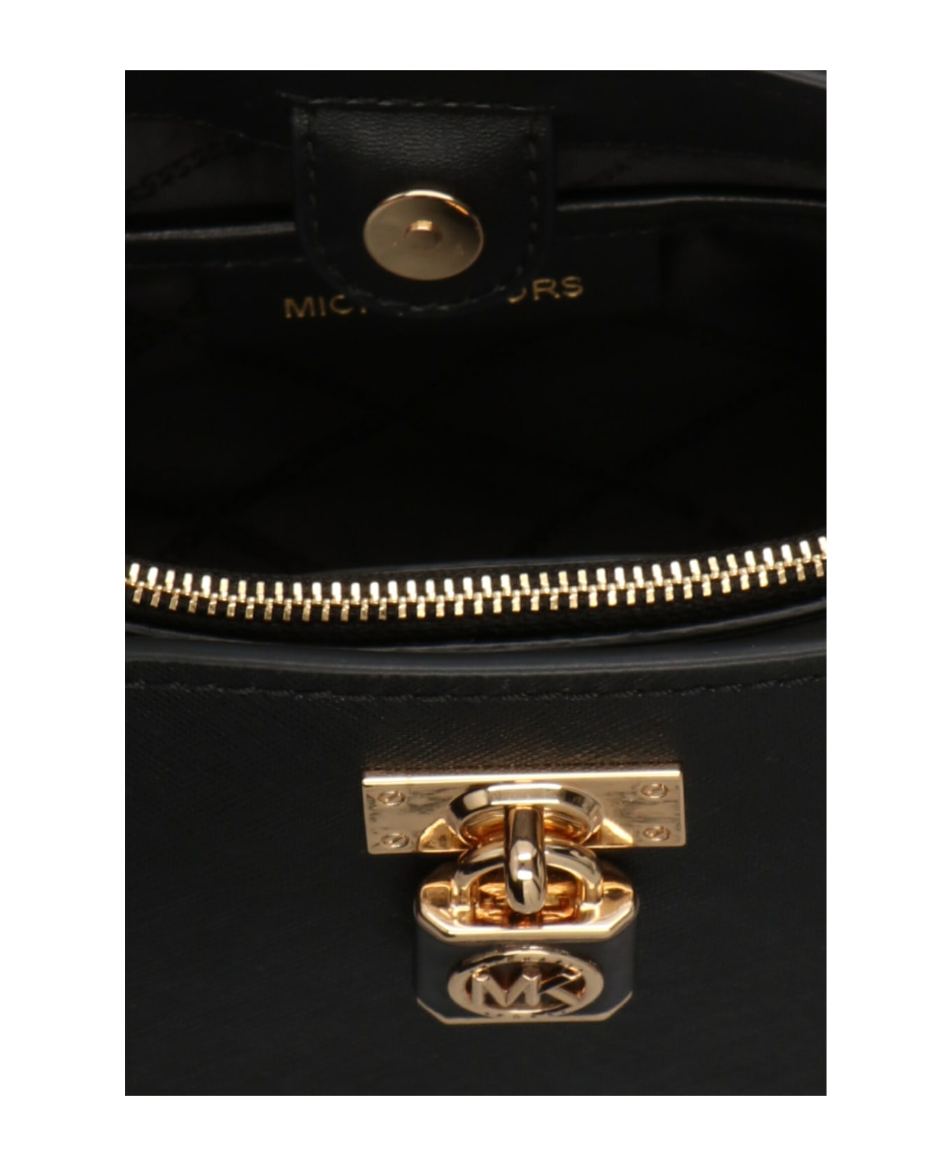 Michael Kors Ruby Saffiano Leather Messenger Bag - Black