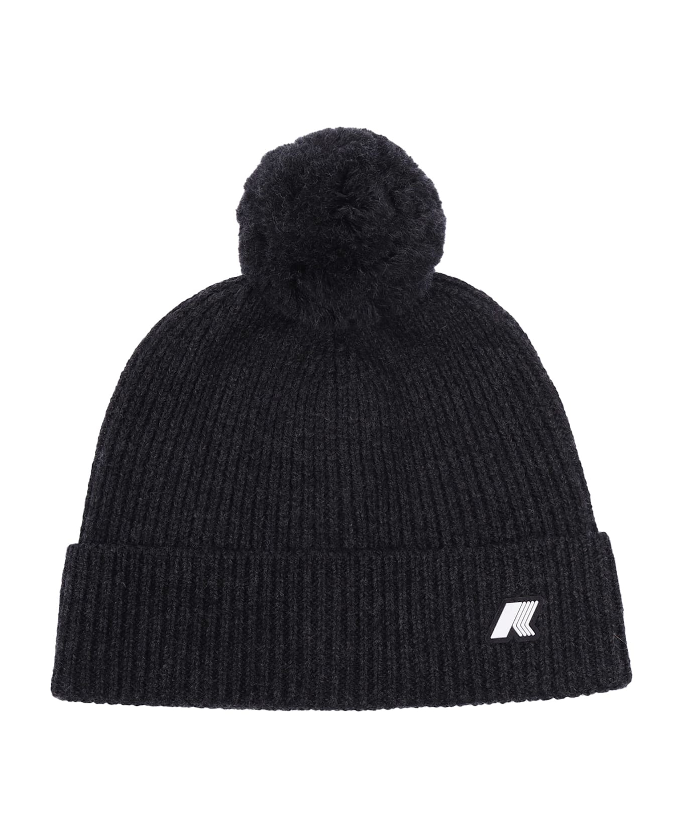 K-Way P. Vincienne Cardigan Stitch Cap - BLACK