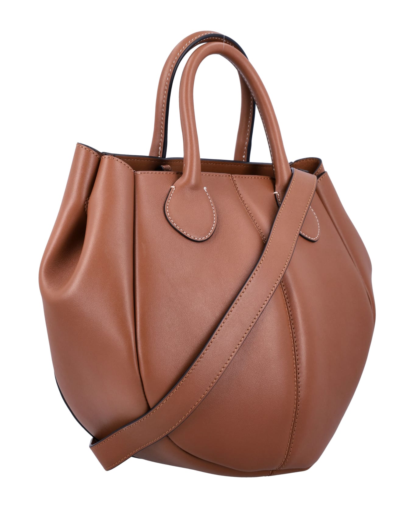 J.W. Anderson Punch Small Tote - CHESTNUT