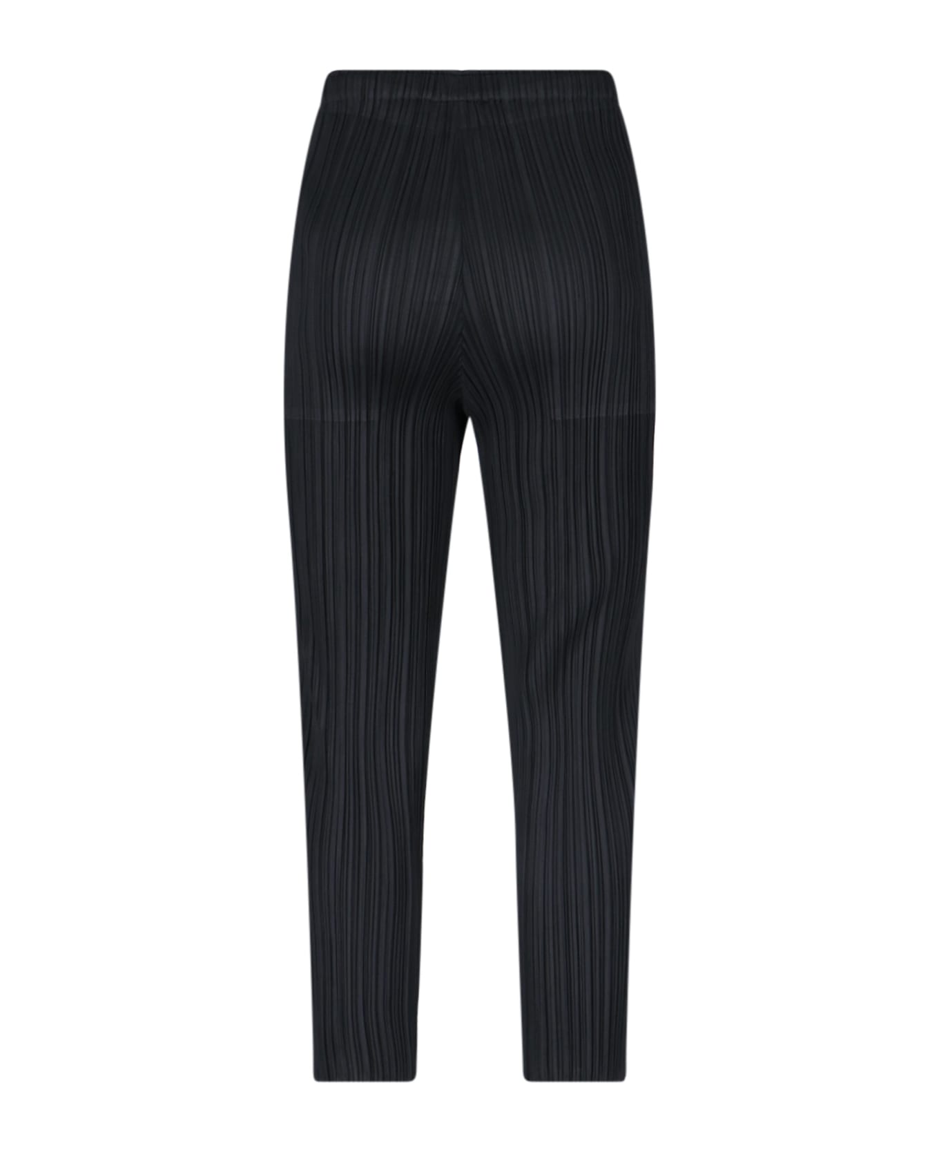 Pleats Please Issey Miyake Pleated Straight Pants - Black  