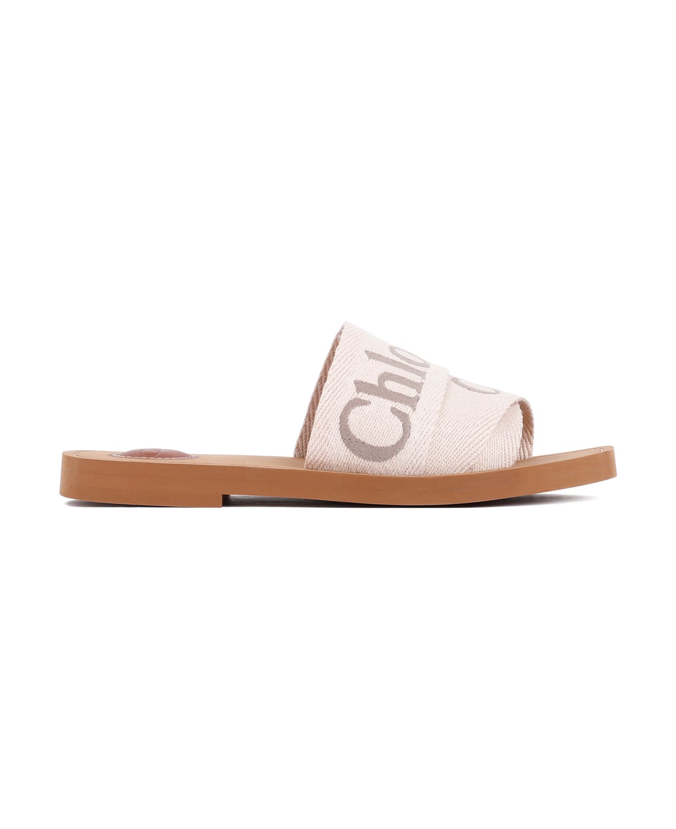 Chloé Woody Flat Mules - Y Blushy Beige