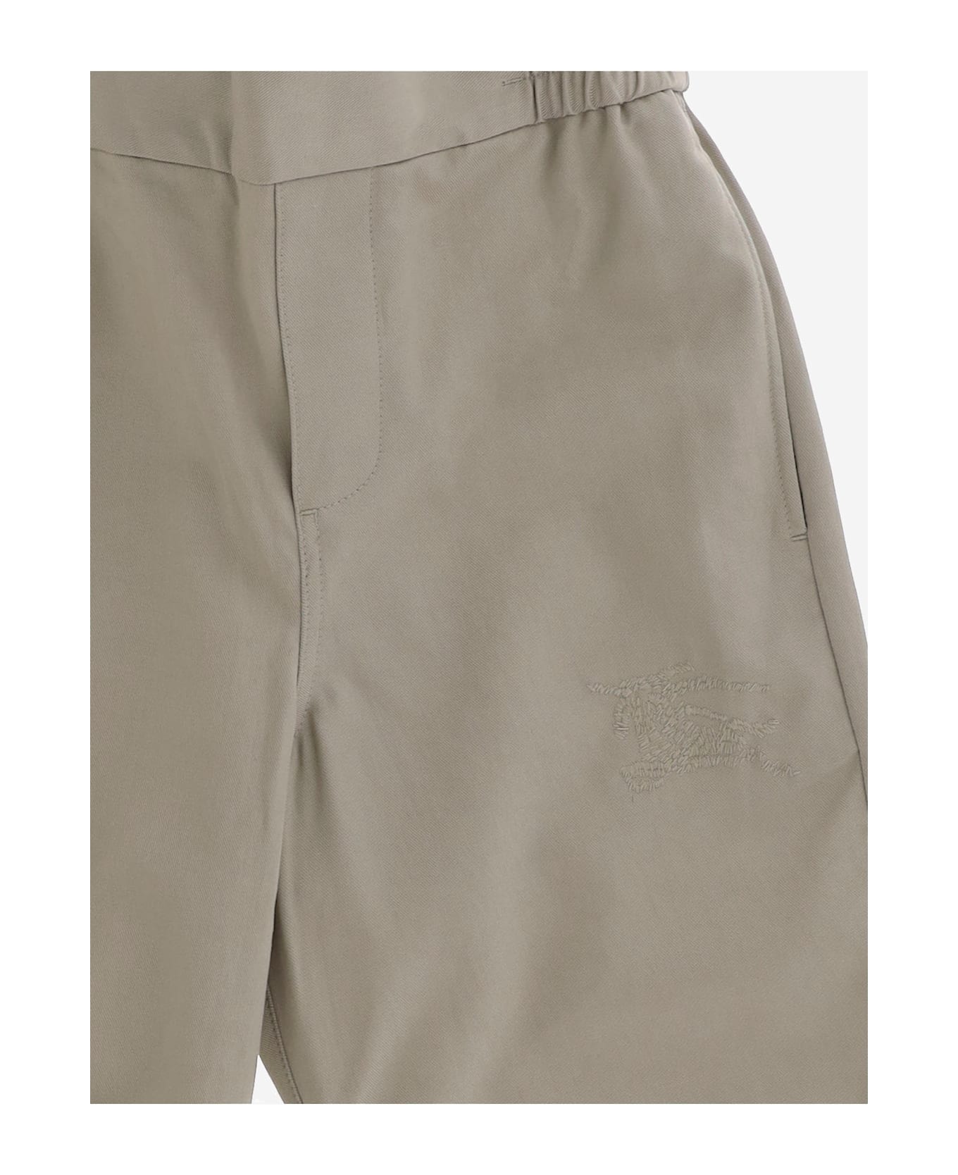 Burberry Cotton Blend Pants - Grey