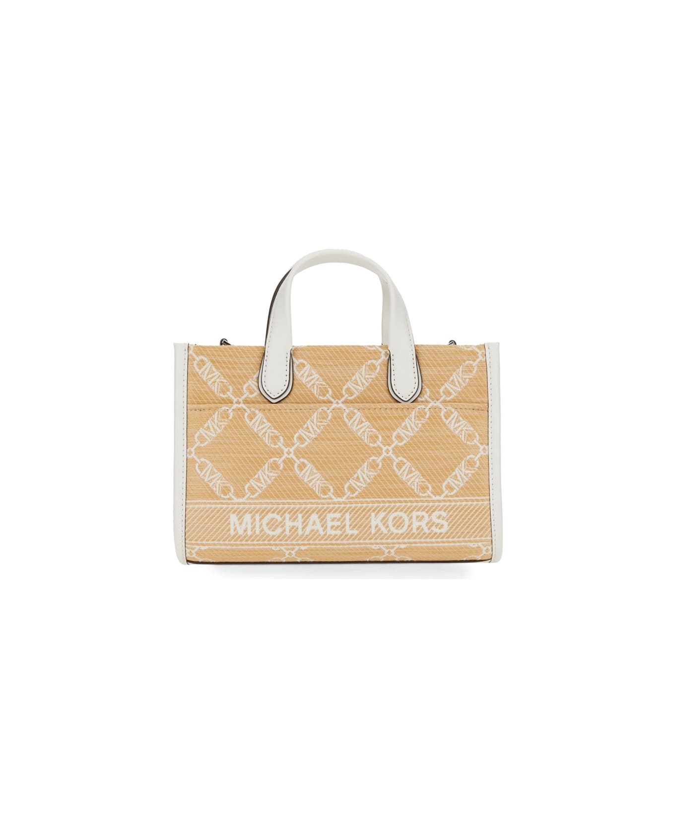 Michael Kors Gigi Small Messenger Bag - NATURALE-BIANCO トートバッグ