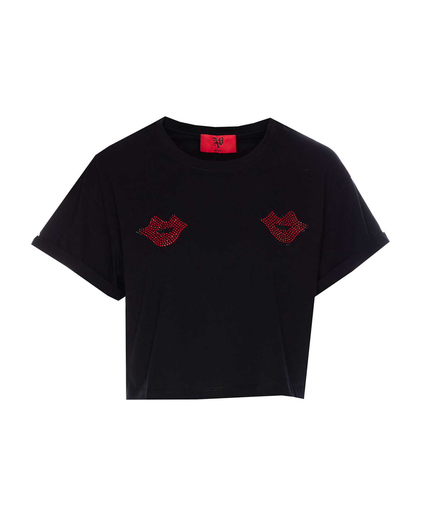 aniye by Aniye Kiss Crop Top - Black