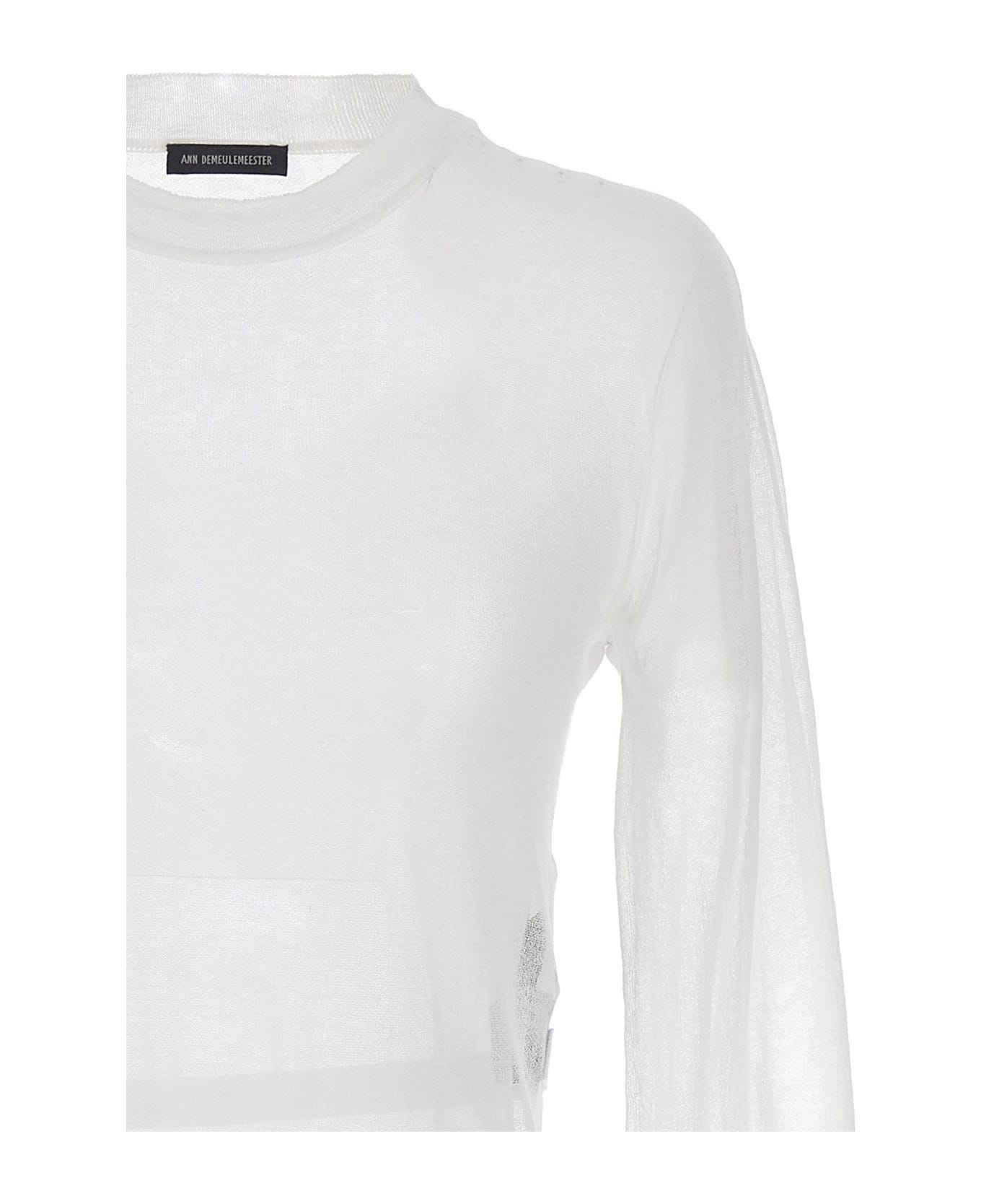 Ann Demeulemeester 'blion' Sweater - White ニットウェア