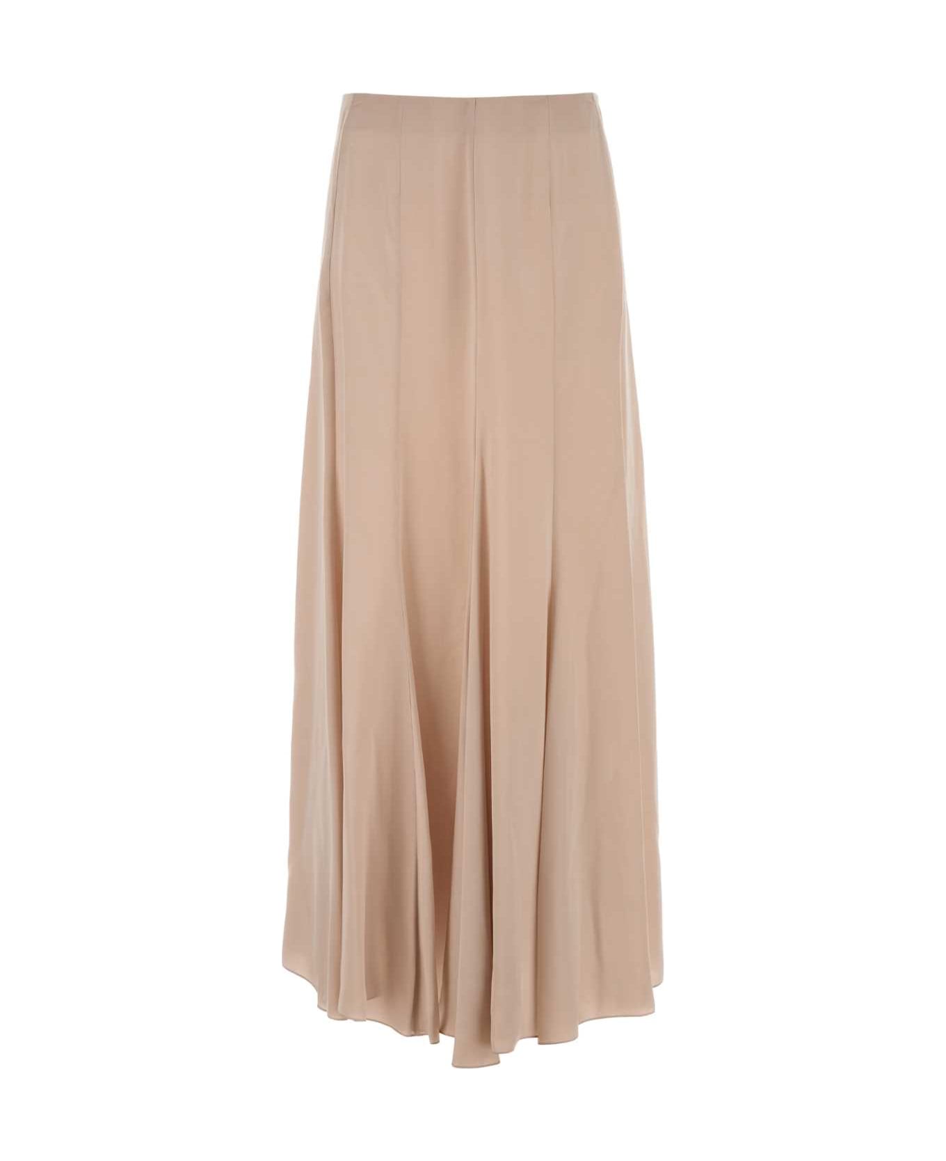 Chloé Powder Pink Satin Skirt - ROSEDUST