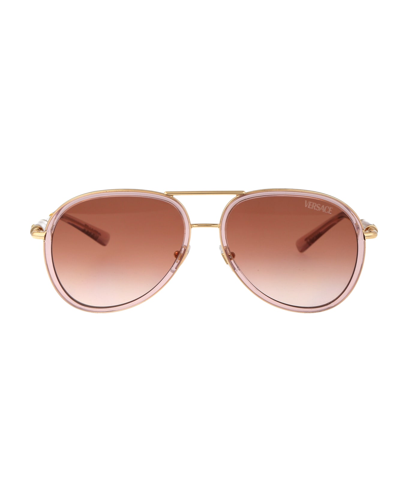 Versace Eyewear 0ve2260 Sunglasses - 100213 Brown Transparent