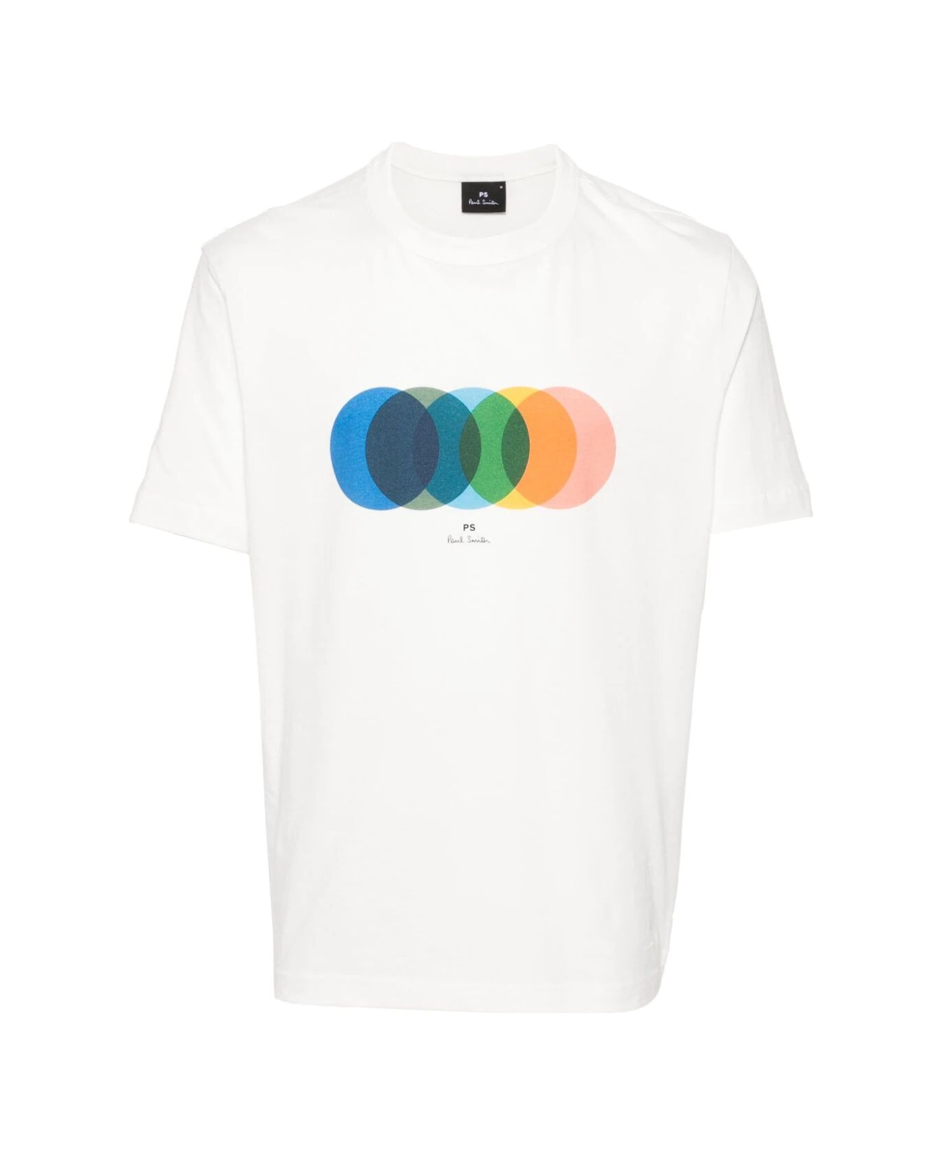 PS by Paul Smith Mens Ss Tshirt Circles - Whites