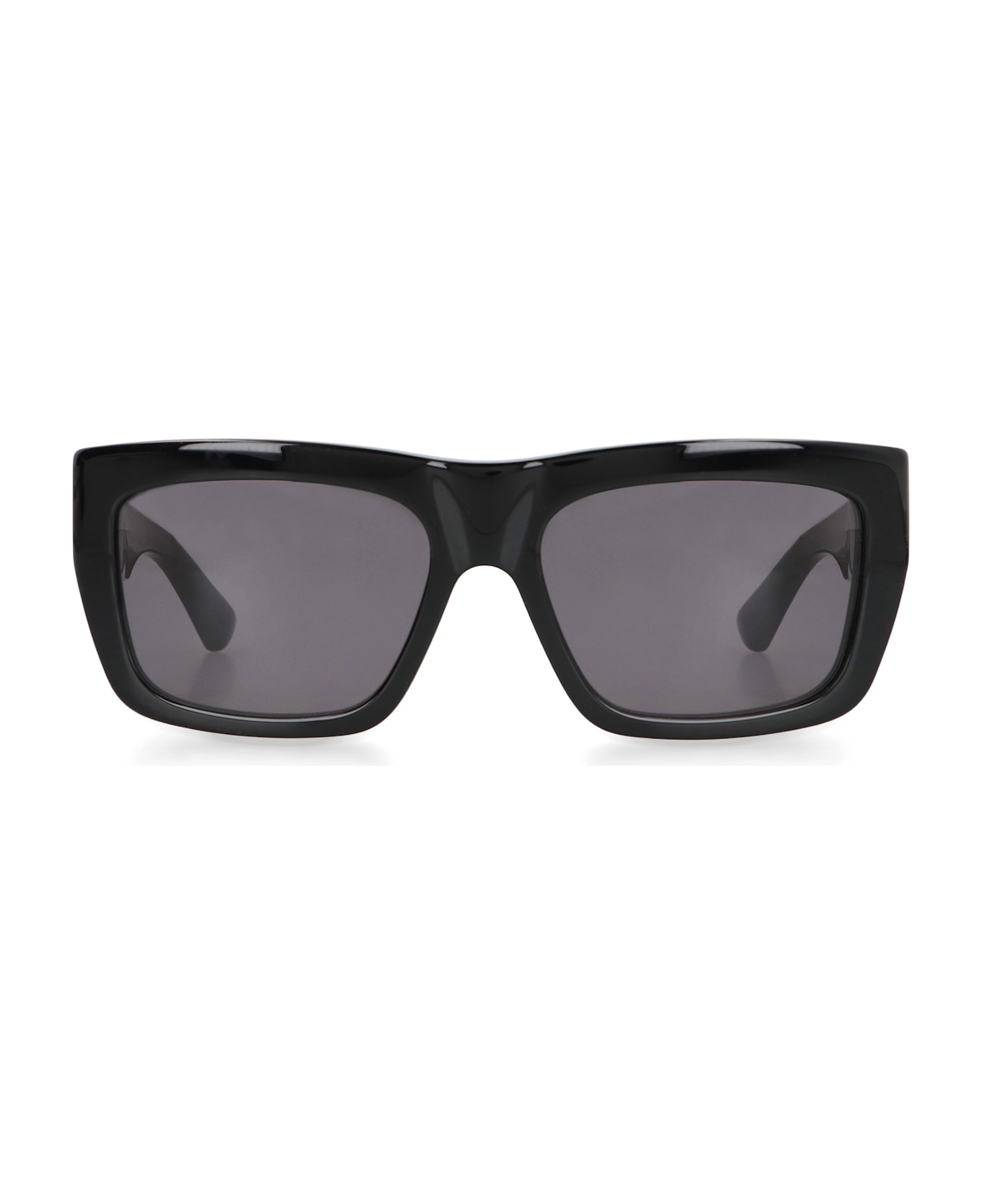Bottega Veneta Black Acetate Sunglasses - BLACKGREY