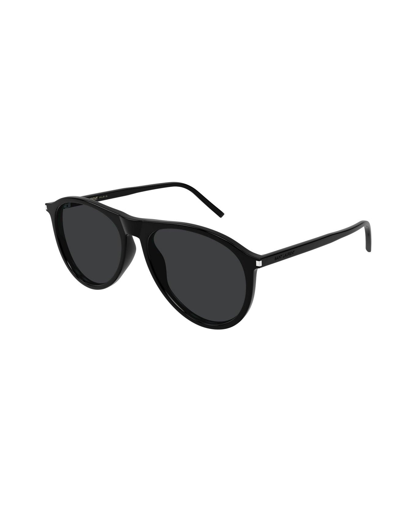 Saint Laurent Eyewear Aviator Frame Sunglasses - 001-BLACK-BLACK-BLACK