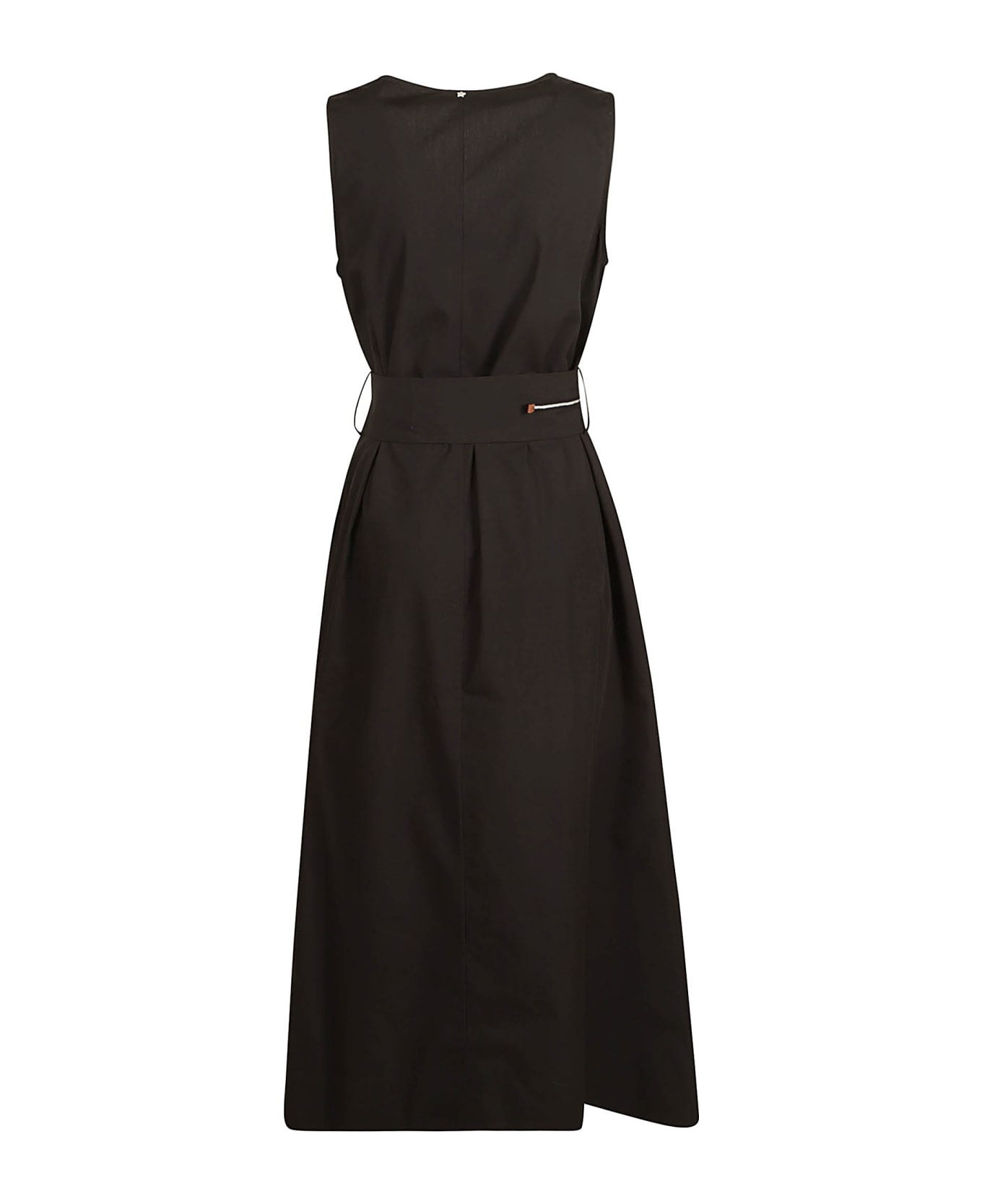 Lorena Antoniazzi Floral Sleeveless Dress - Black ワンピース＆ドレス