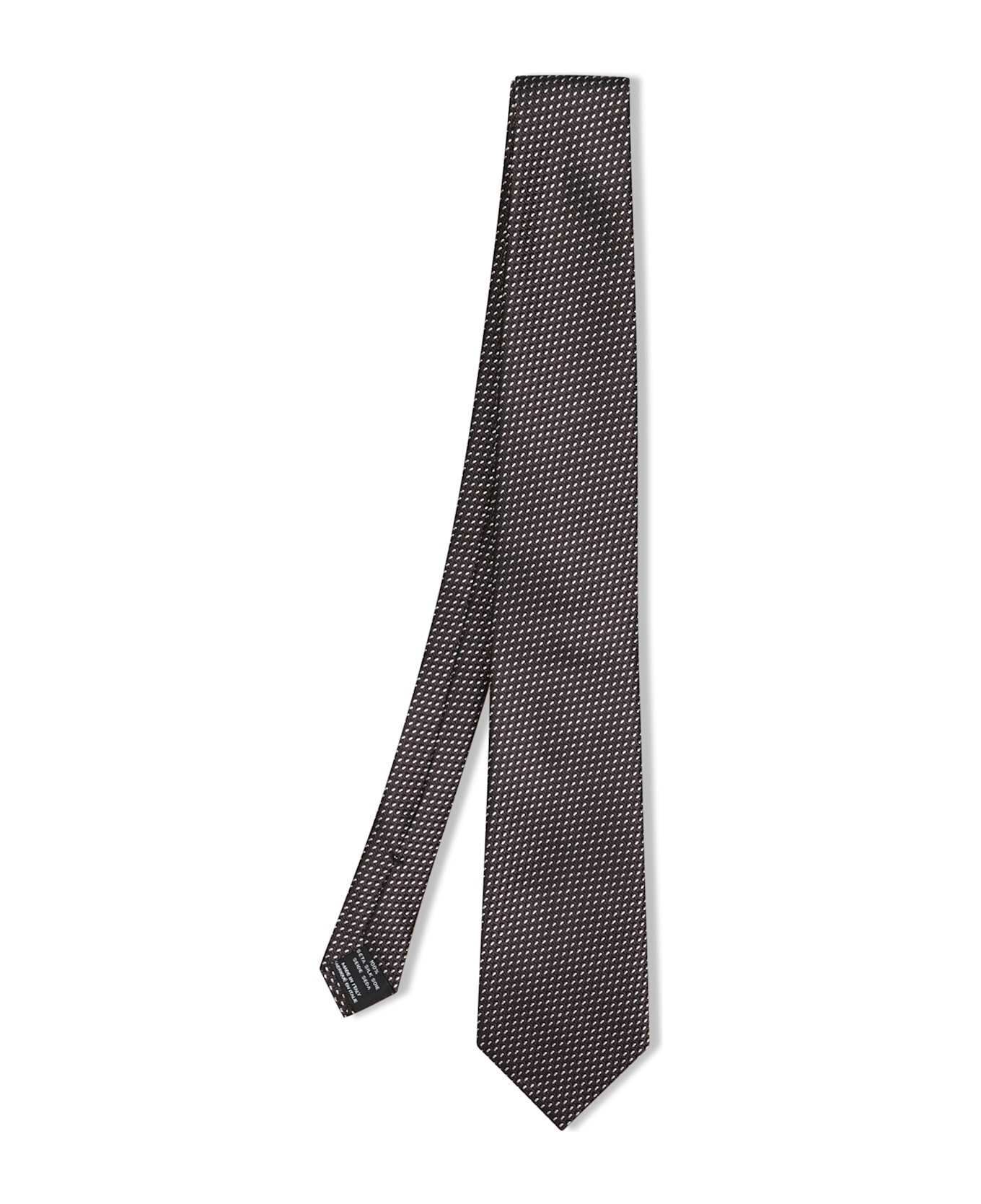 Tom Ford Brown Patterned Silk Tie - Brown