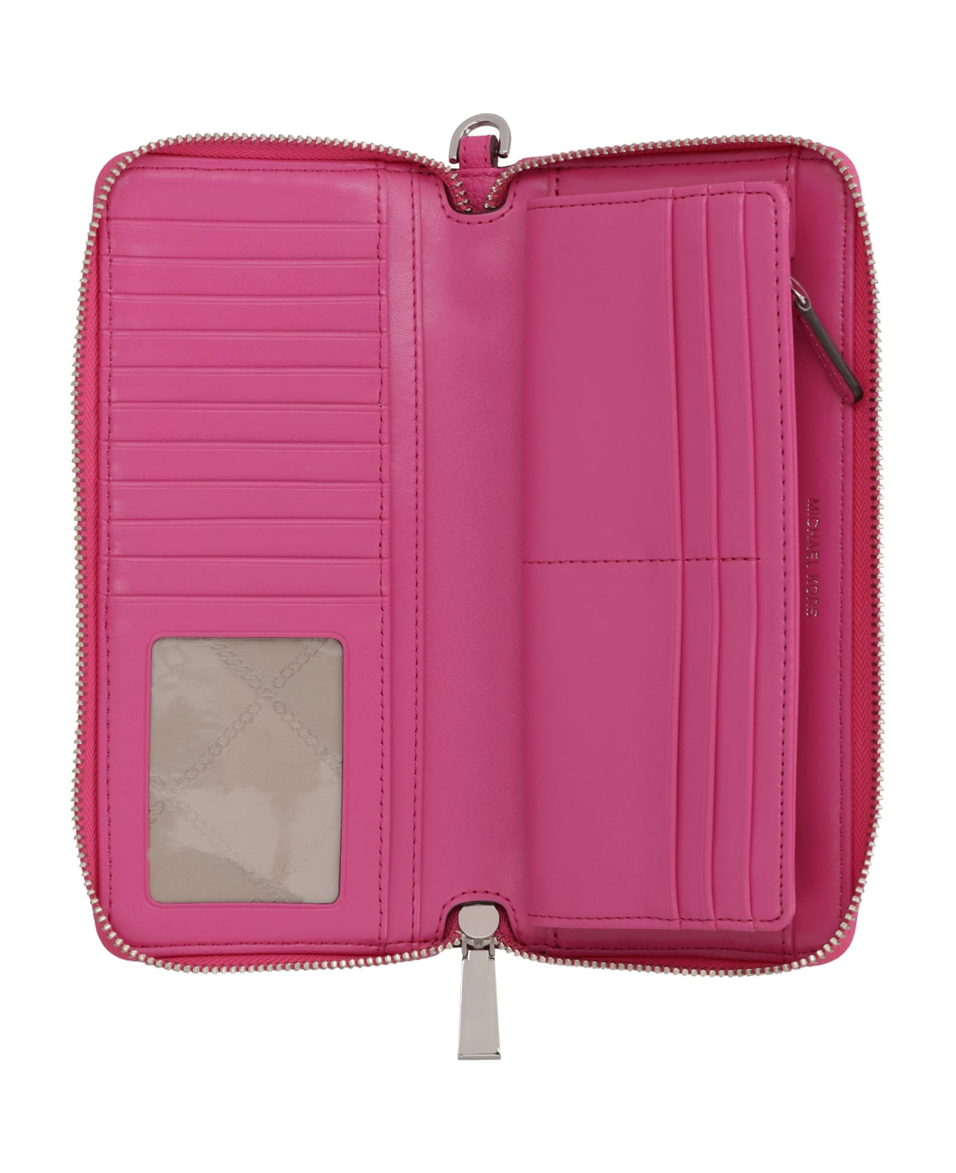MICHAEL Michael Kors Jet Set Continental Leather Wallet - Pink