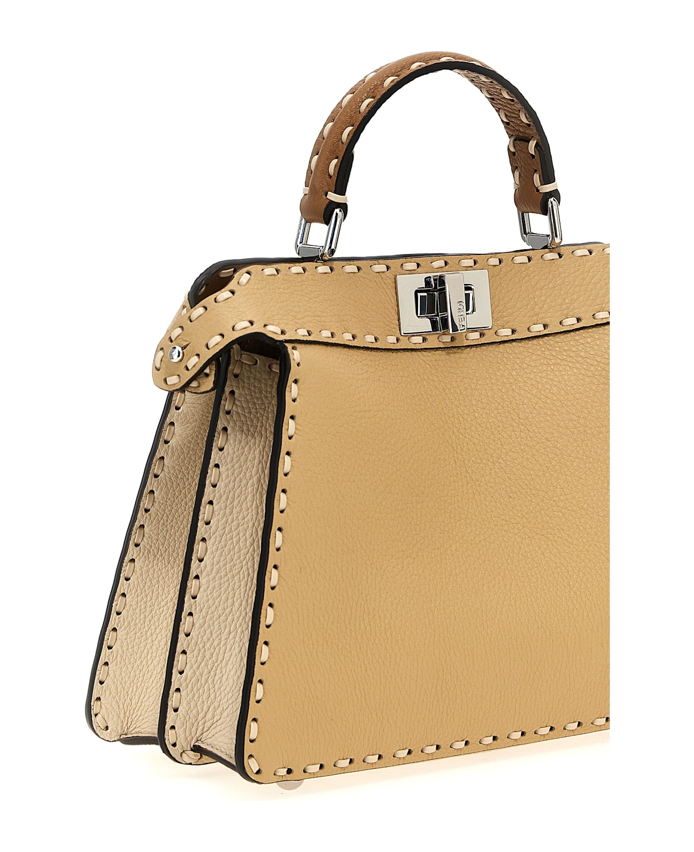 Fendi 
peekaboo Iseeu Small
 Handbag - Beige