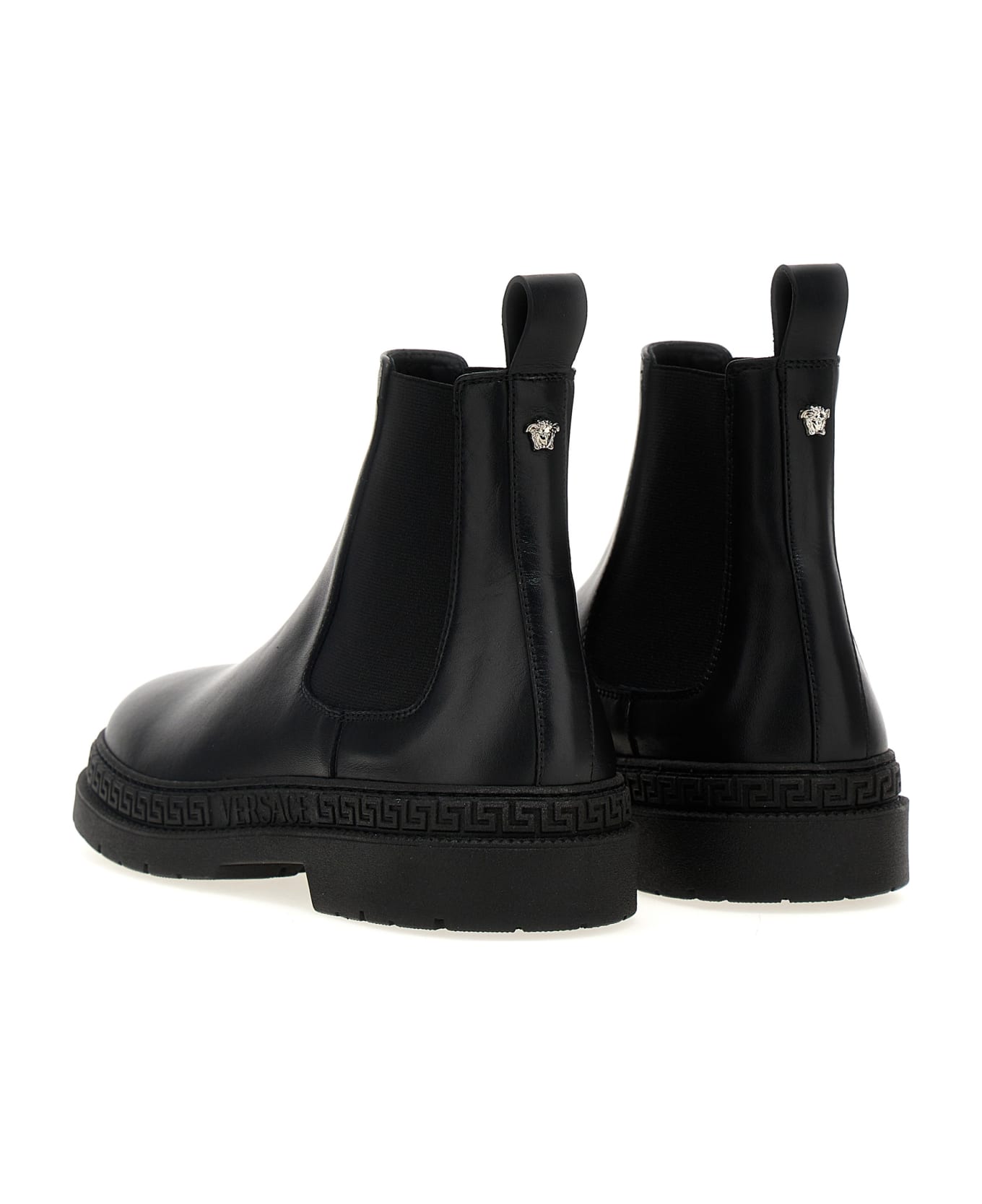 Versace 'la Medusa' Ankle Boots - Black  