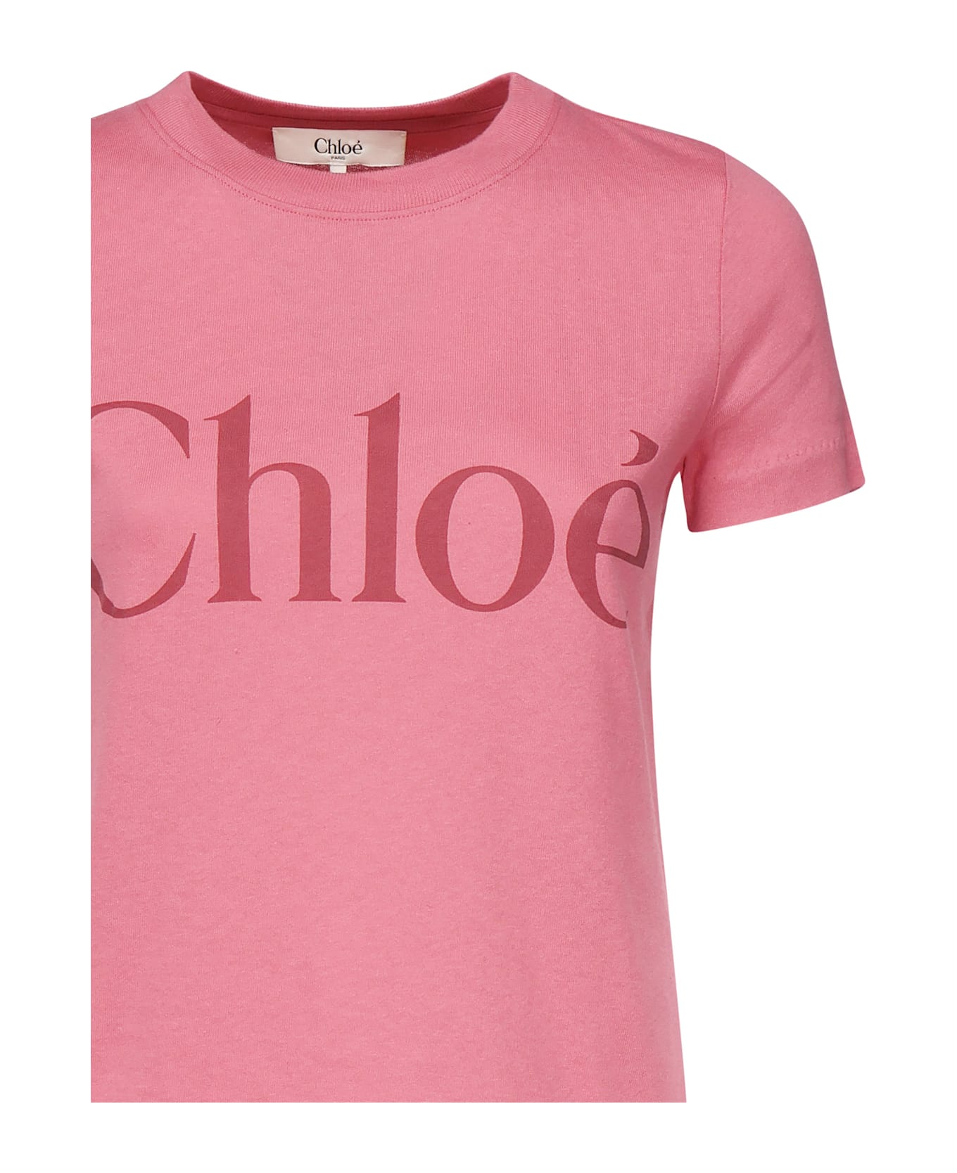 Chloé T-shirt With Logo - Pink