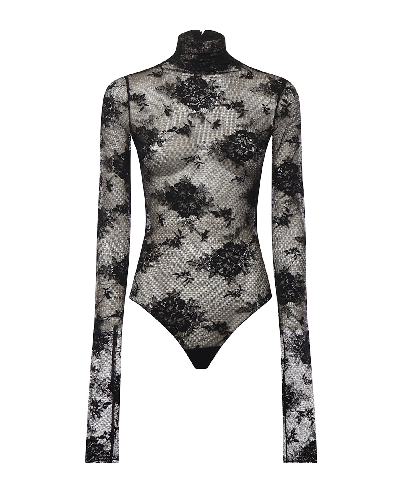 The Andamane Ziggy Lace Bodysuit - Black